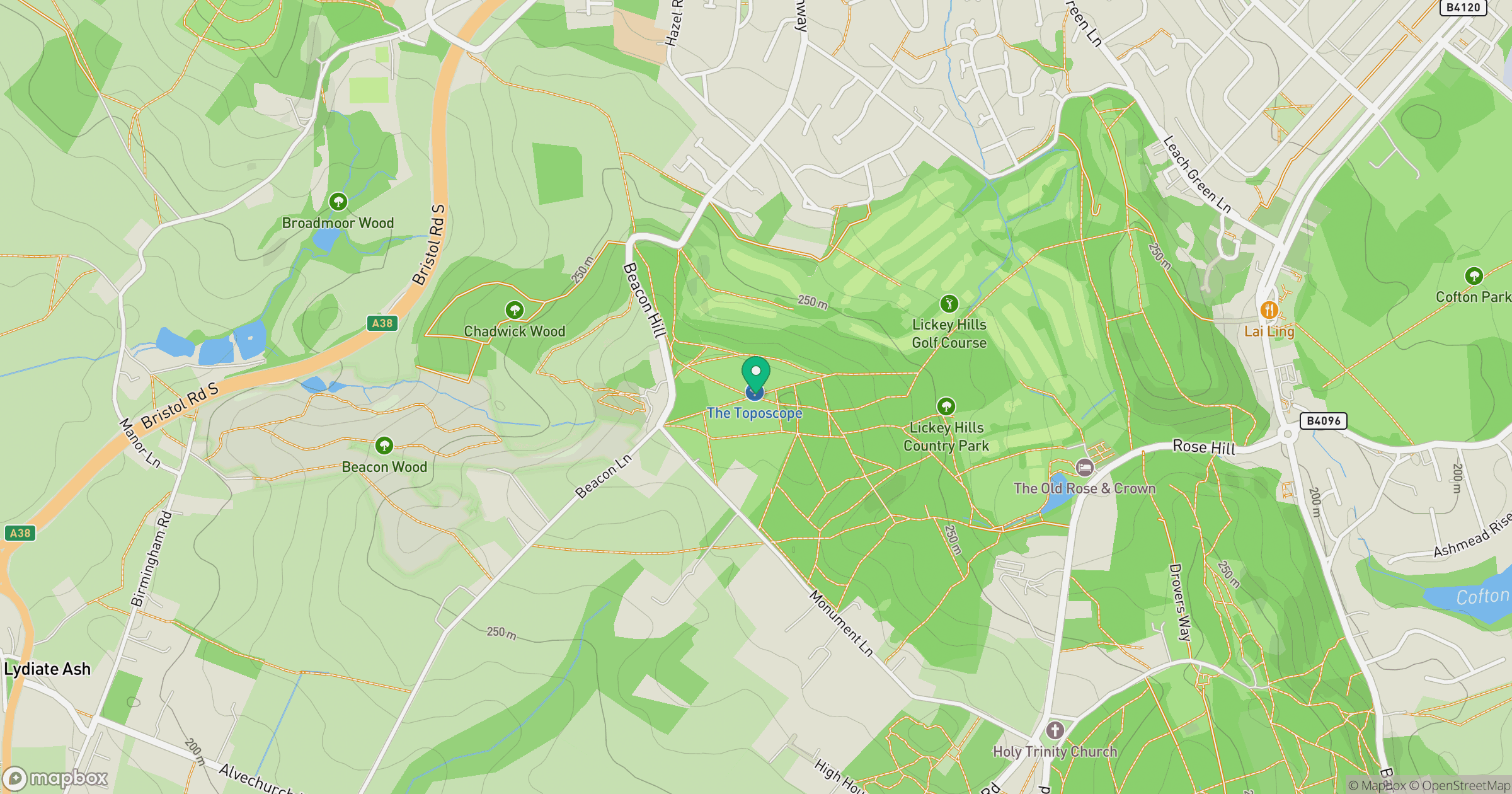 Beacon Hill location map