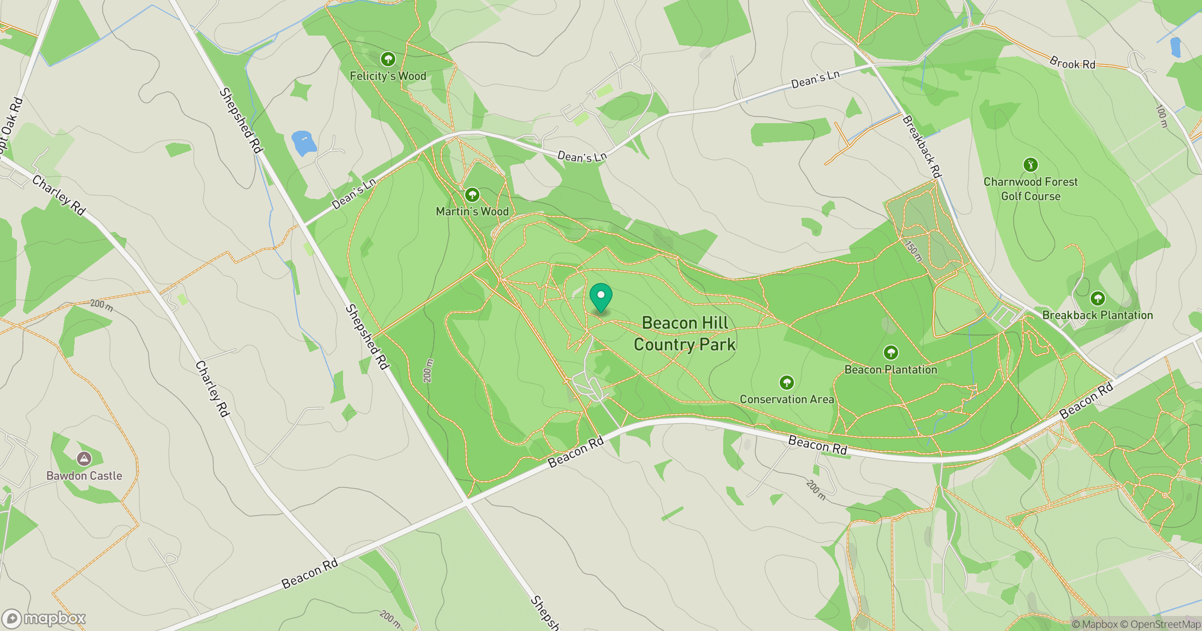 Beacon Hill location map