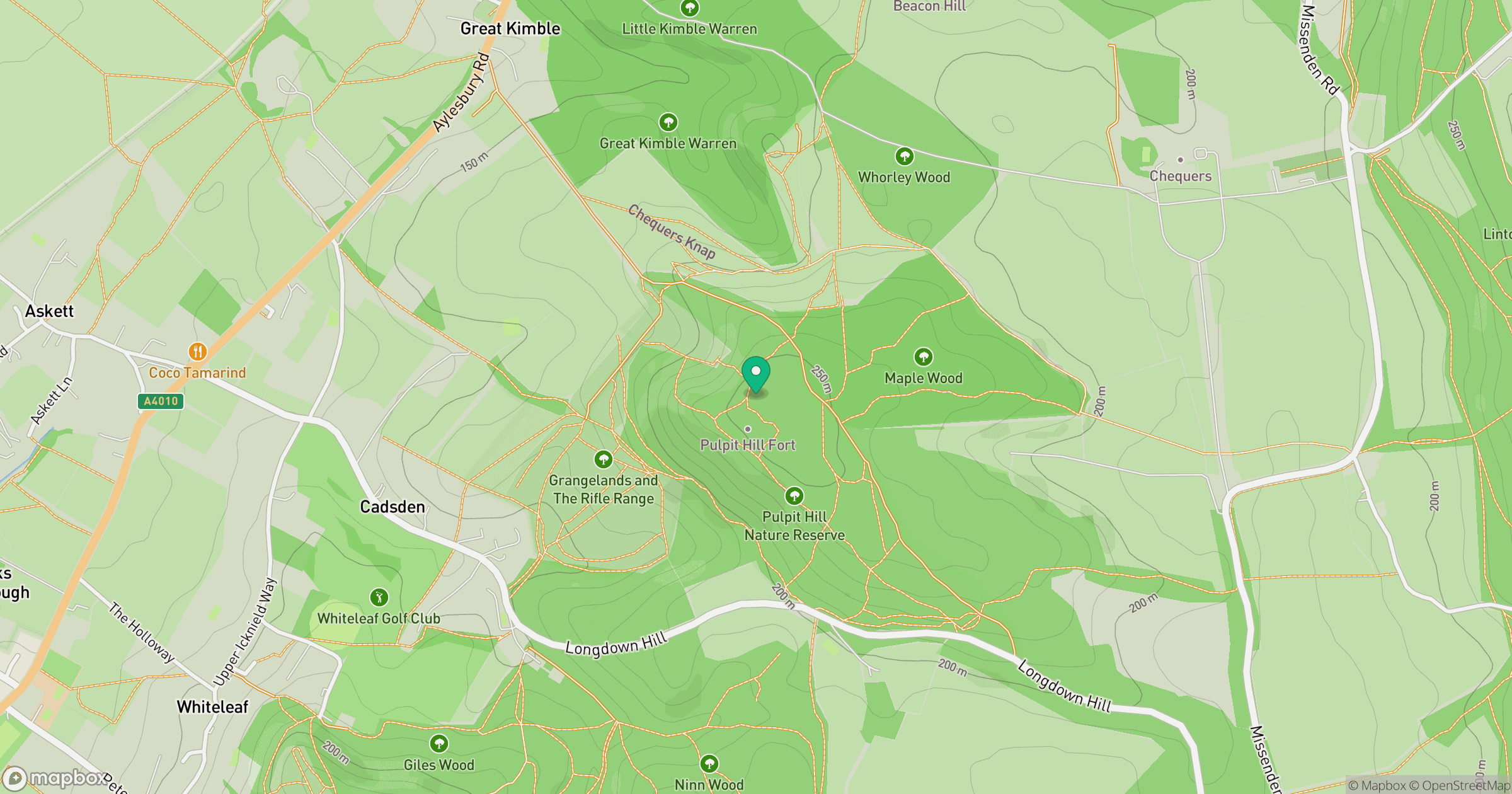 Pulpit Hill location map