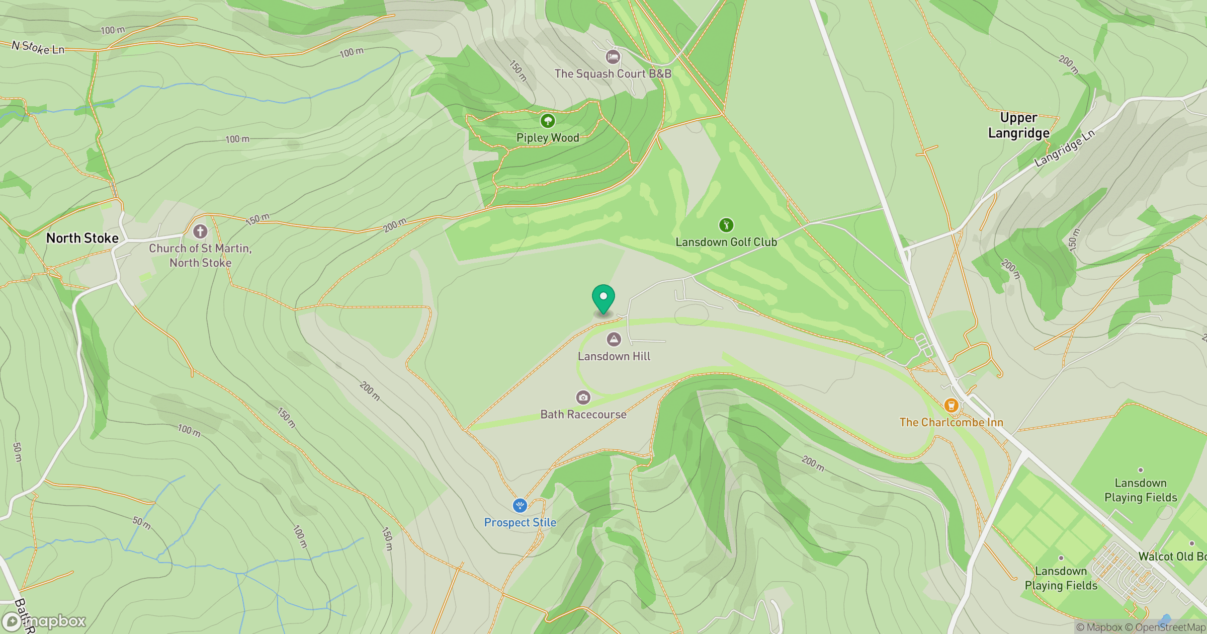 Lansdown Hill location map