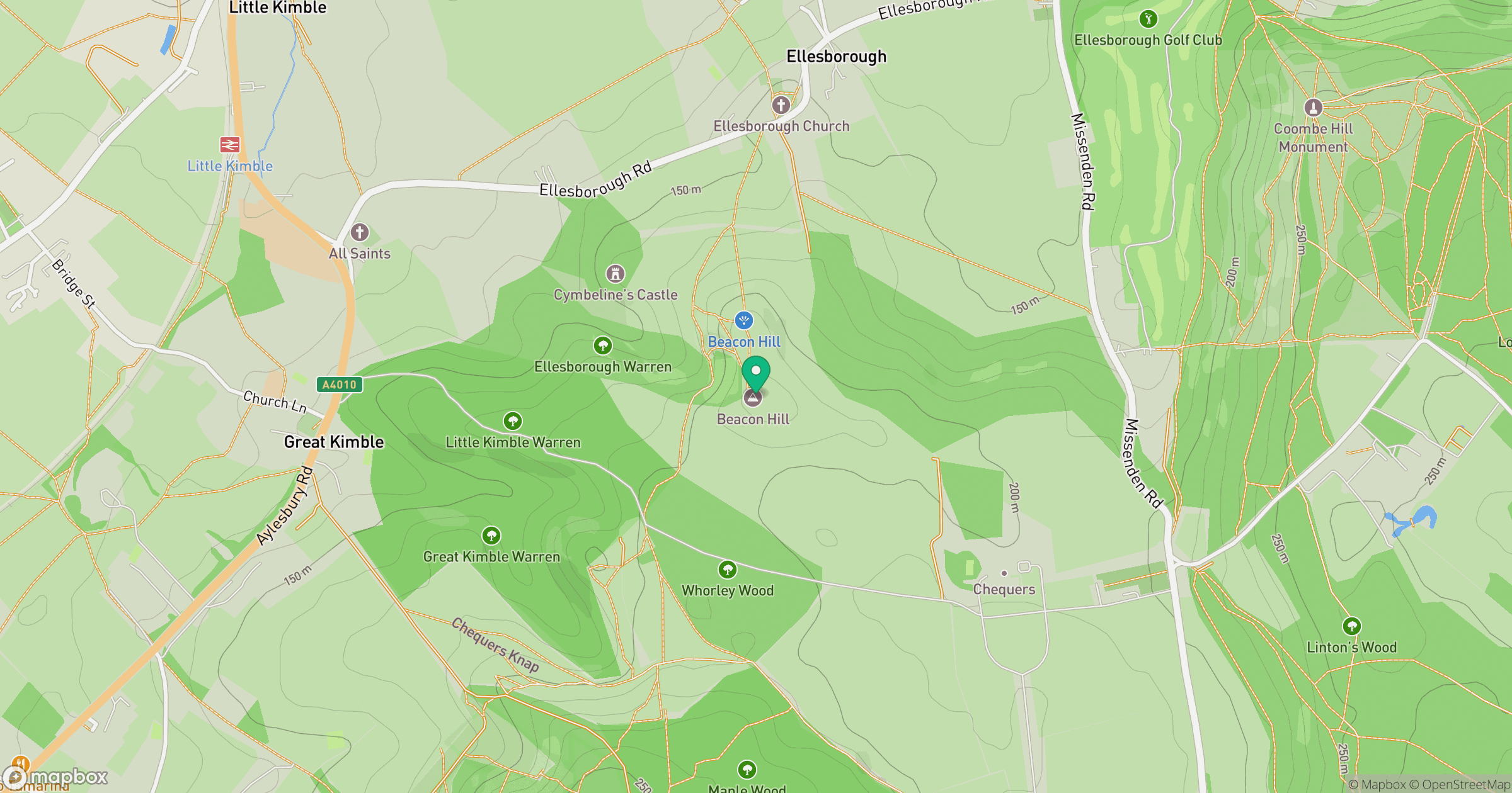 Beacon Hill location map