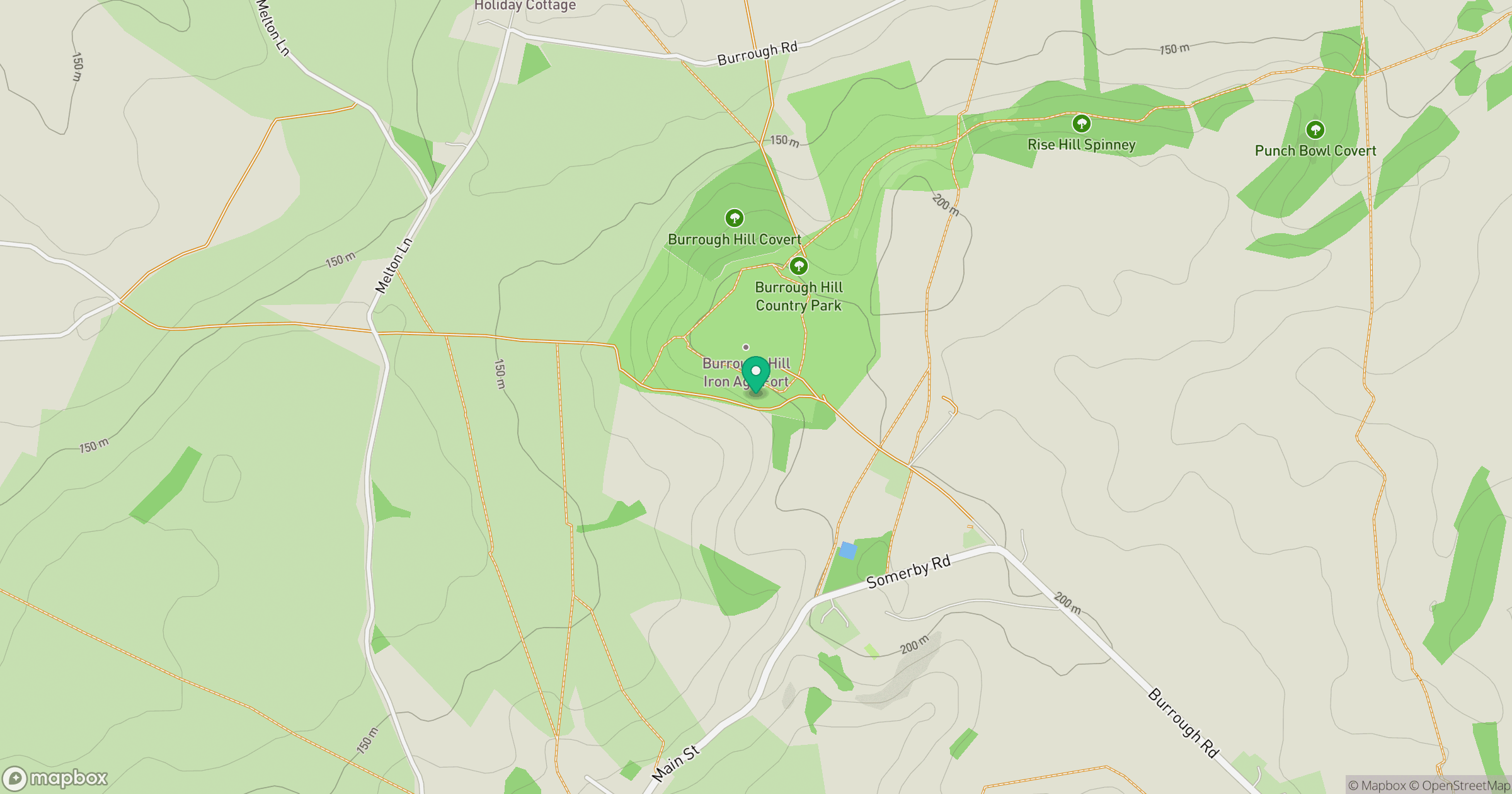 Burrough Hill location map
