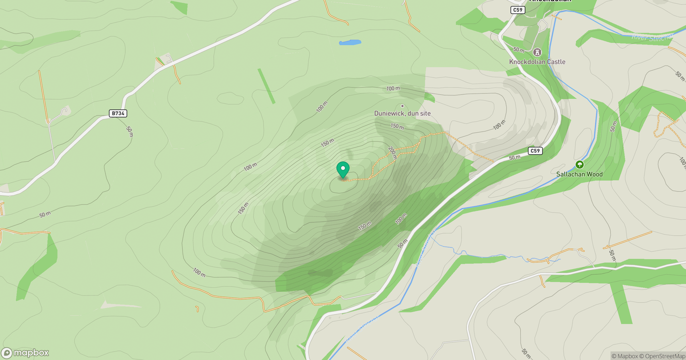 Knockdolian location map