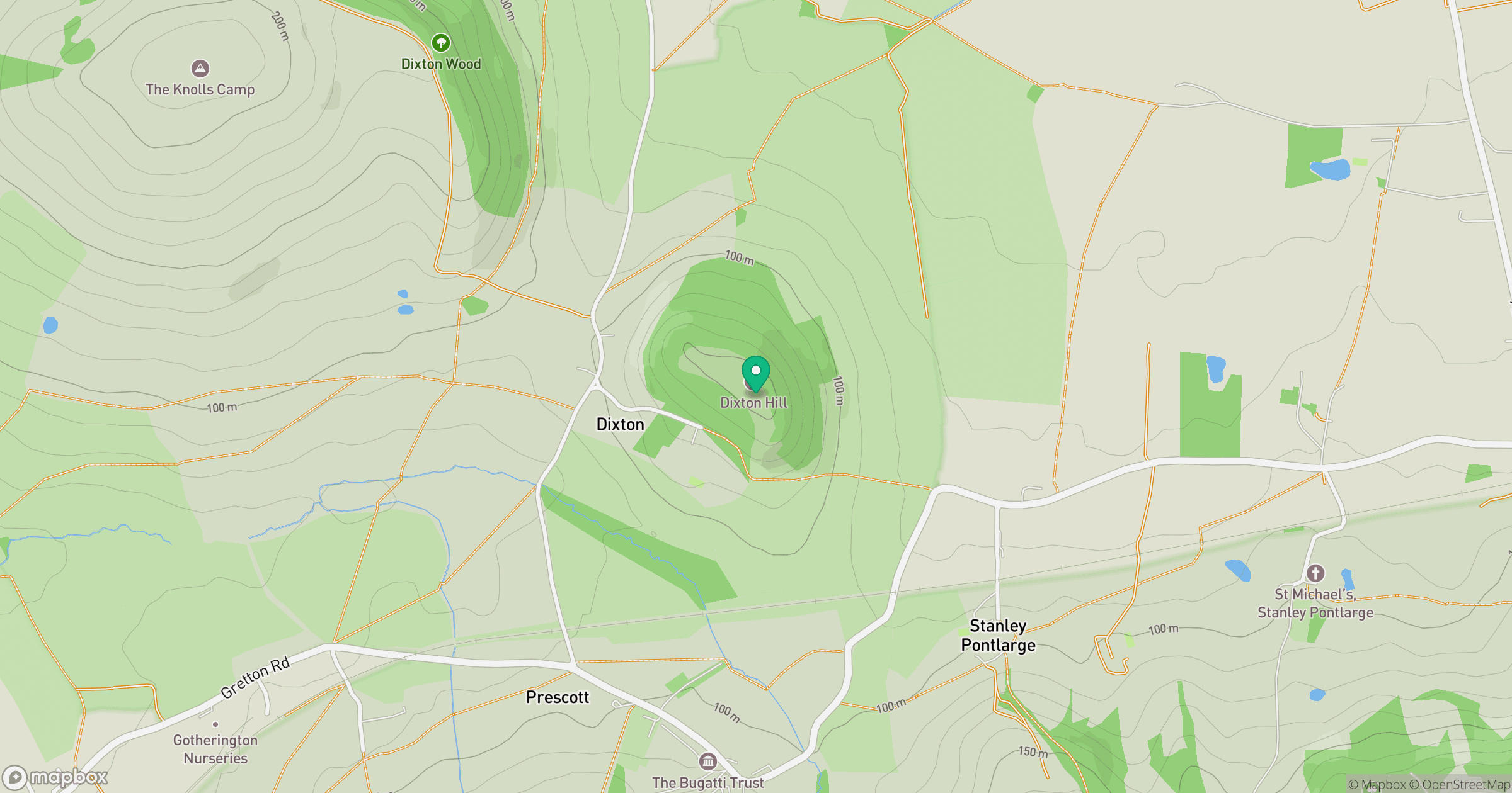 Dixton Hill location map