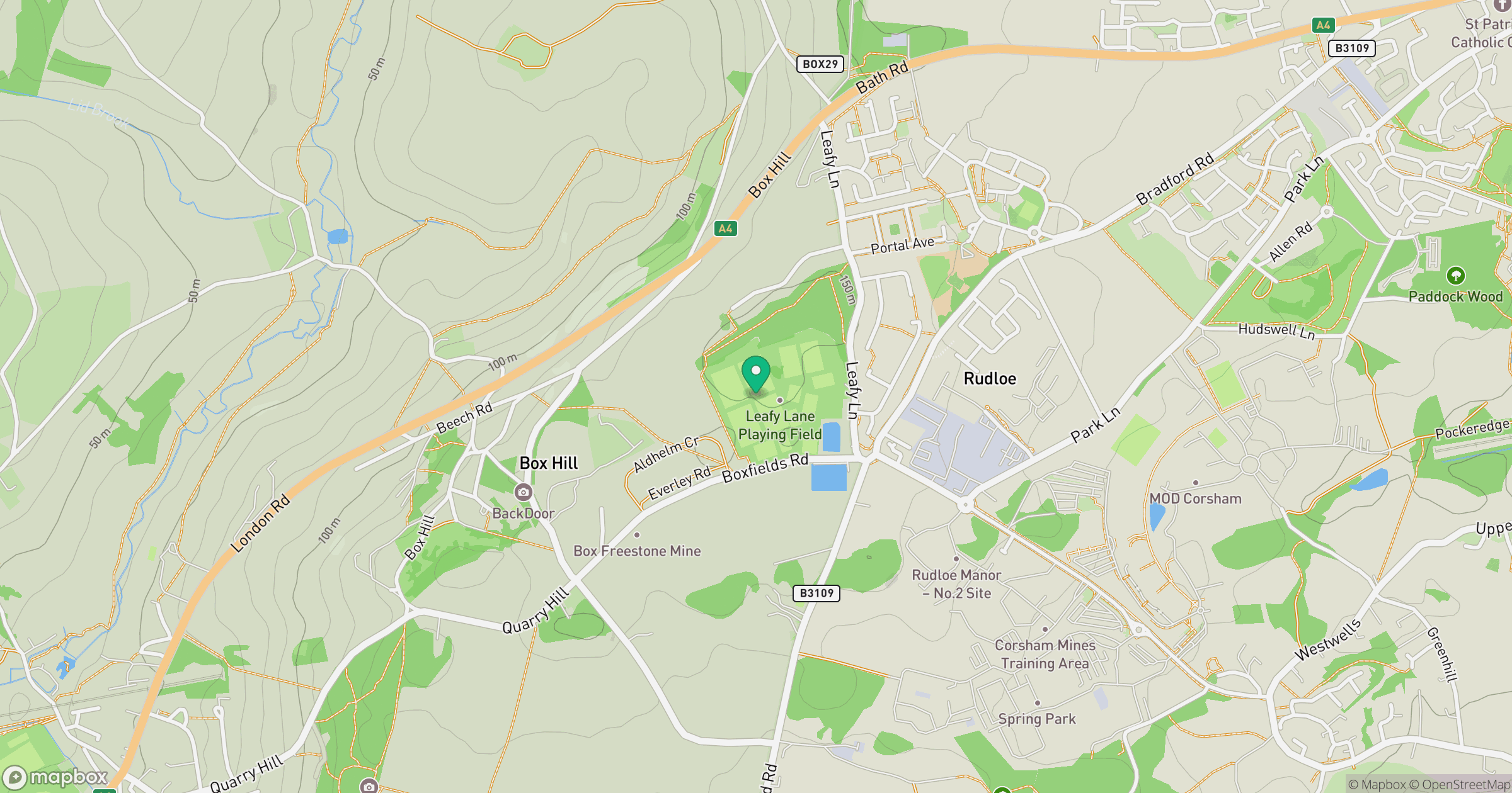 Box Hill location map