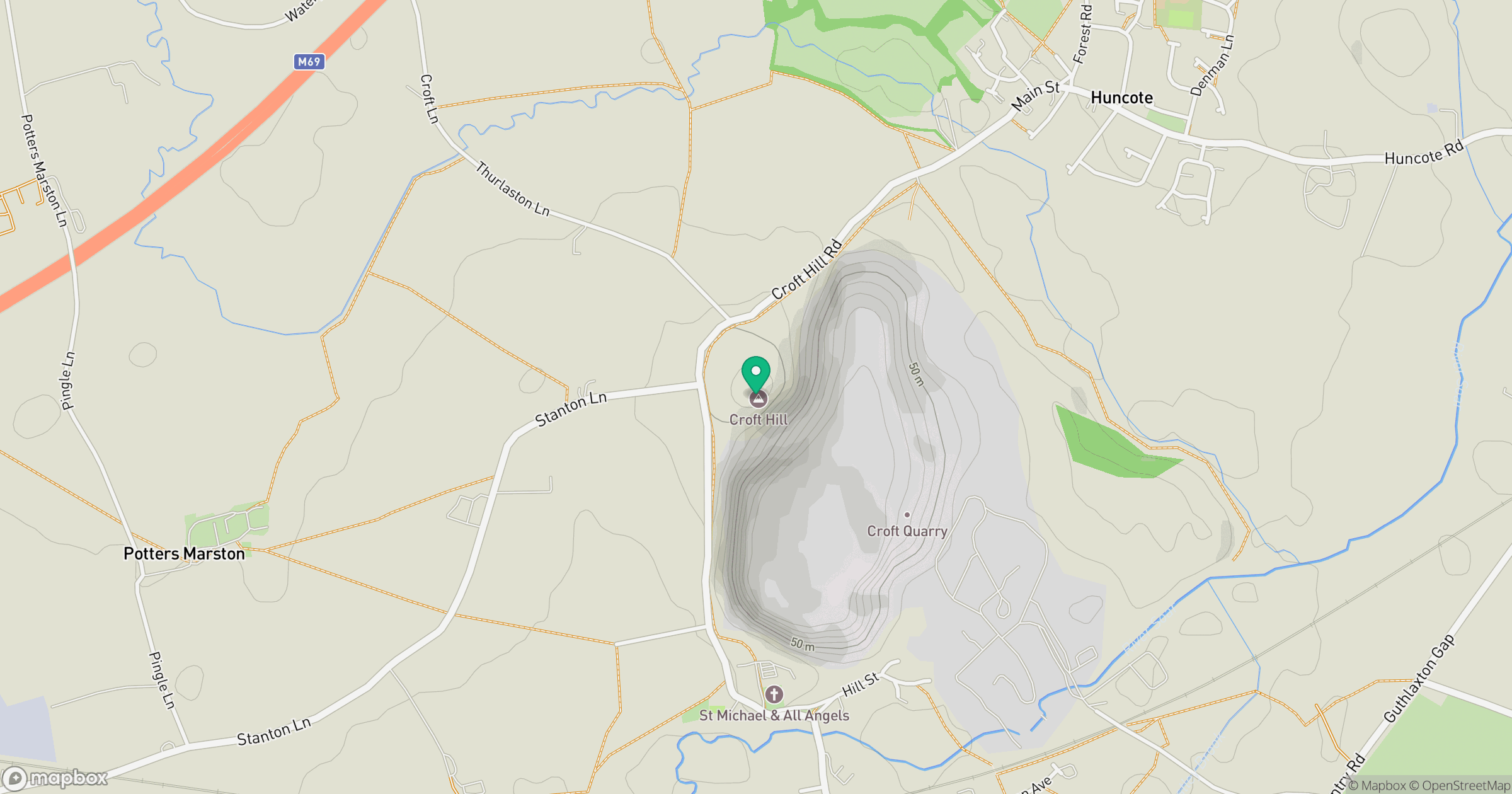 Croft Hill location map