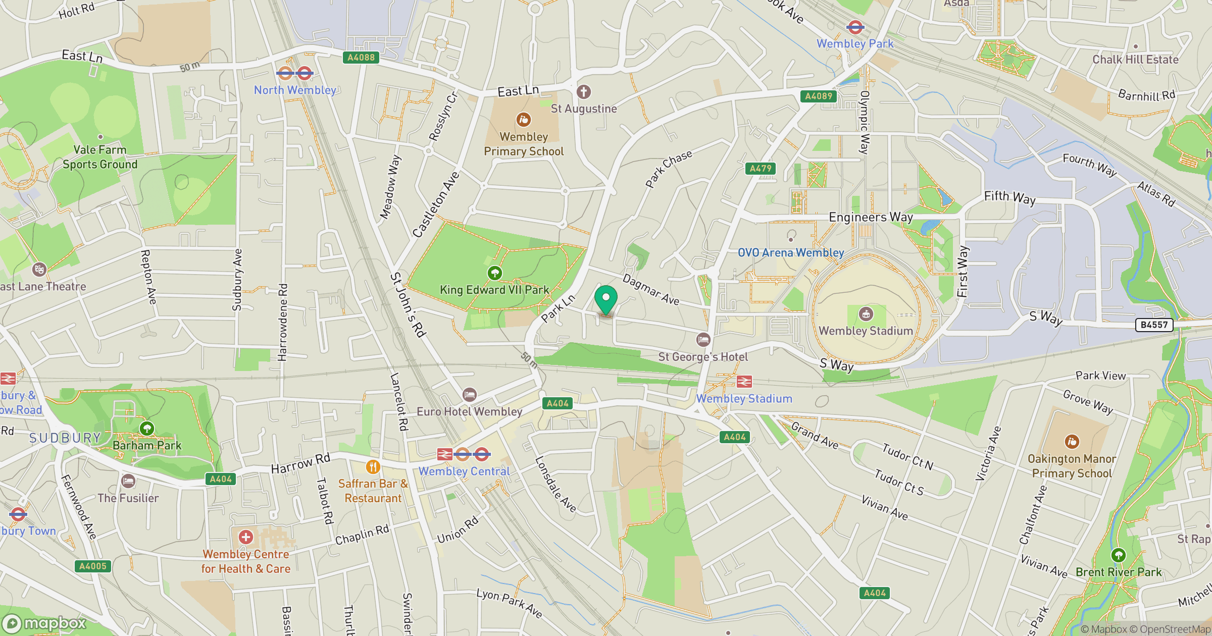 Wembley Hill location map