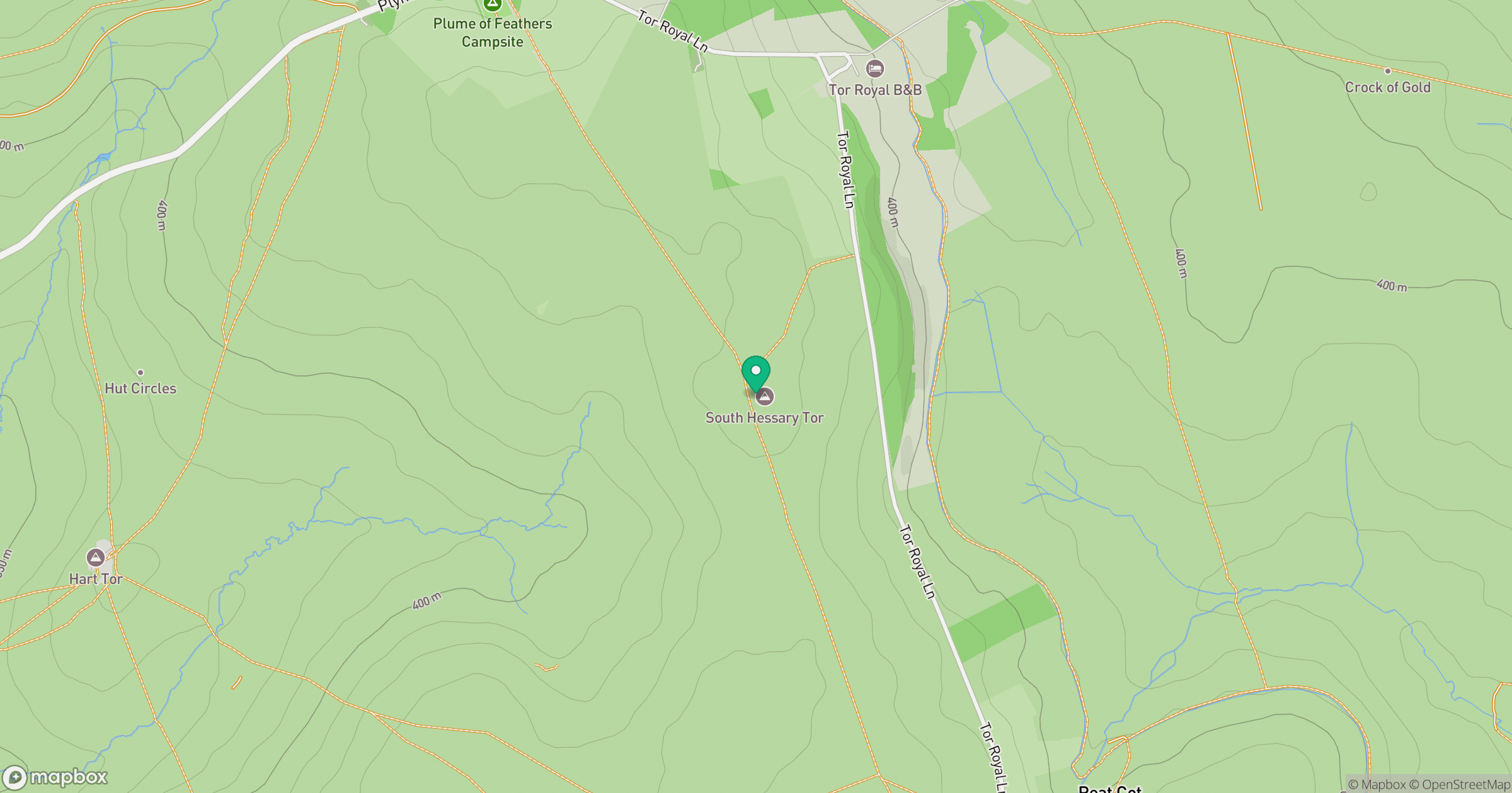 South Hessary Tor location map