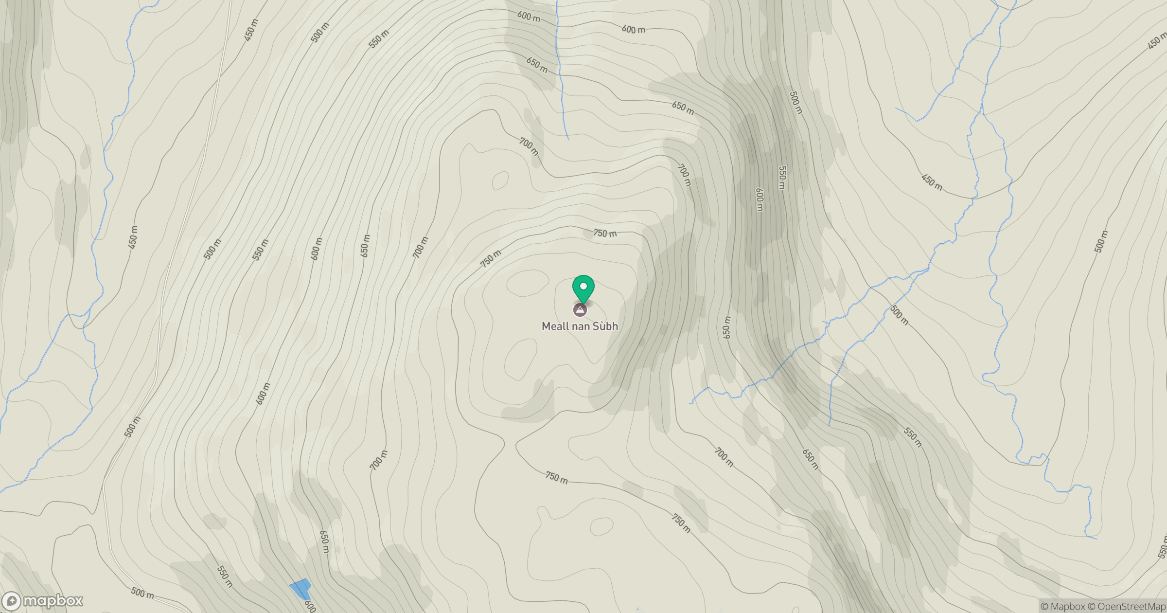 Meall nan Subh location map
