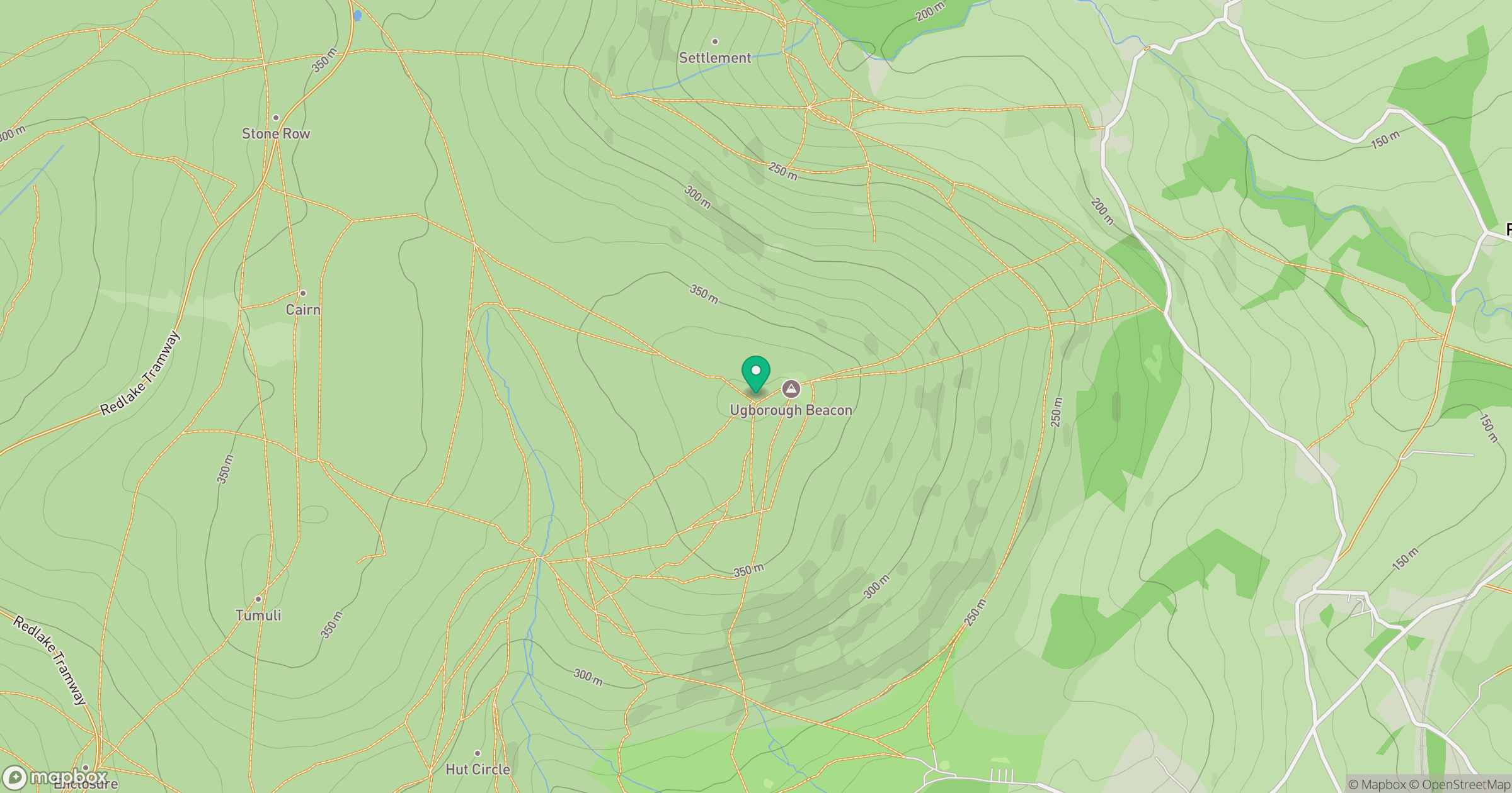 Ugborough Beacon location map