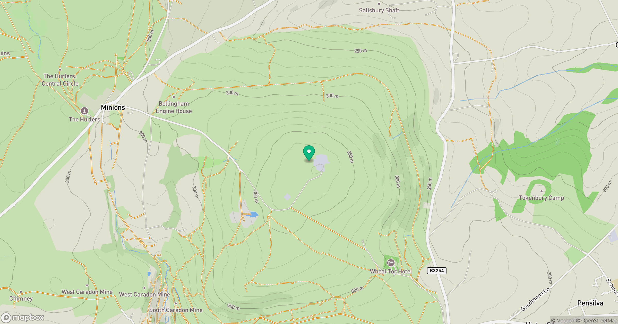 Caradon Hill location map