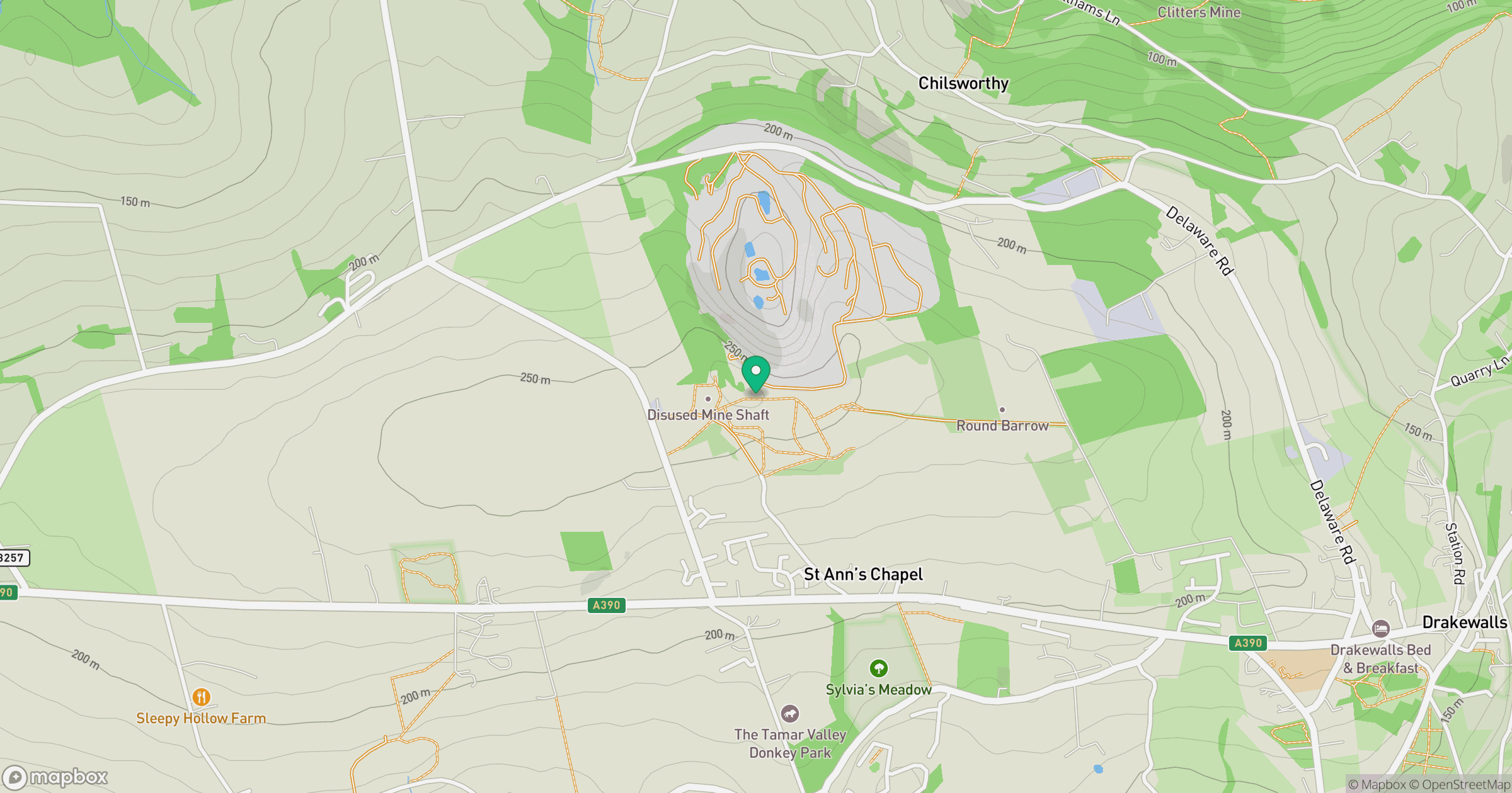 Hingston Down location map