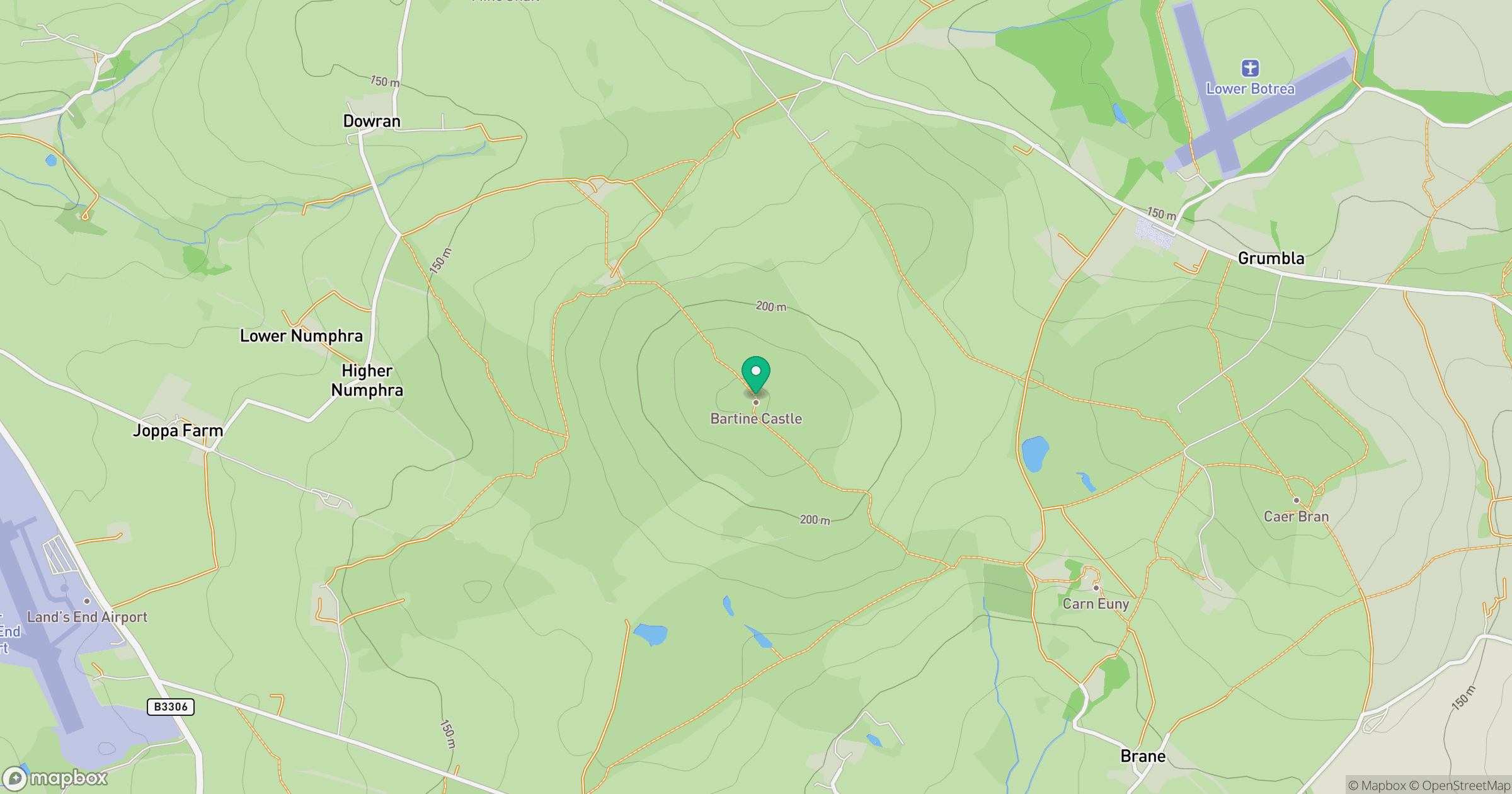 Bartinney Downs location map