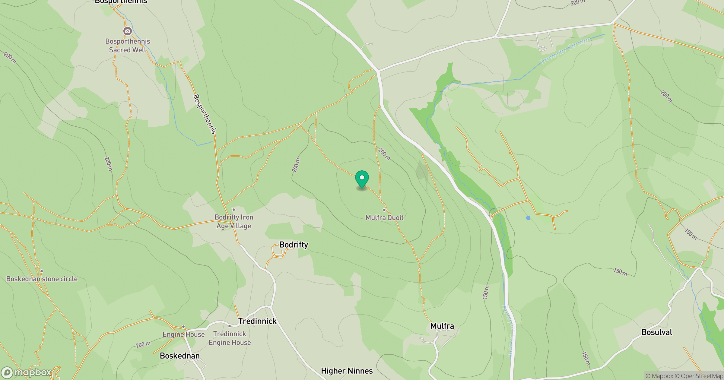Mulfra Hill location map