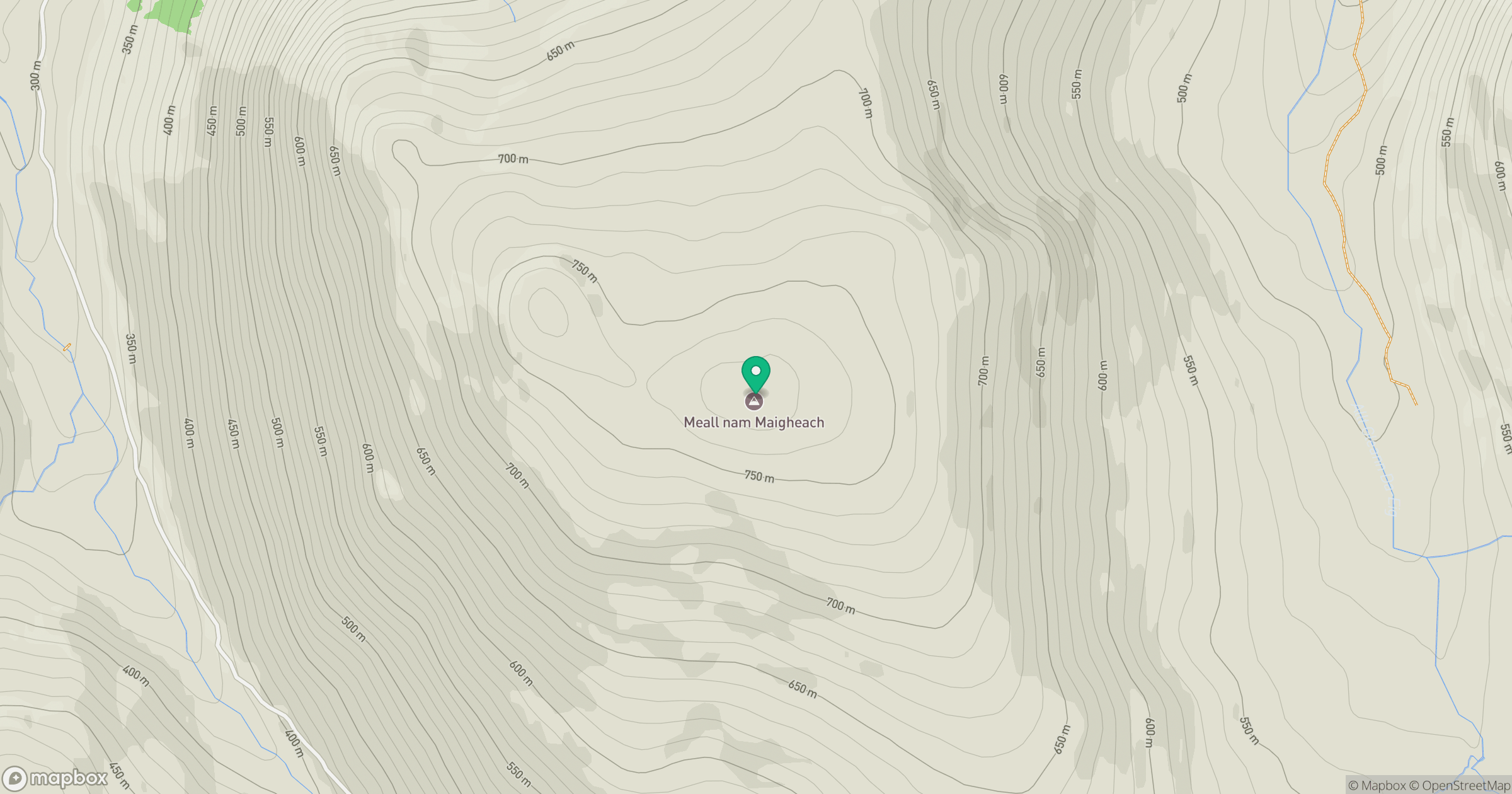 Meall nam Maigheach location map