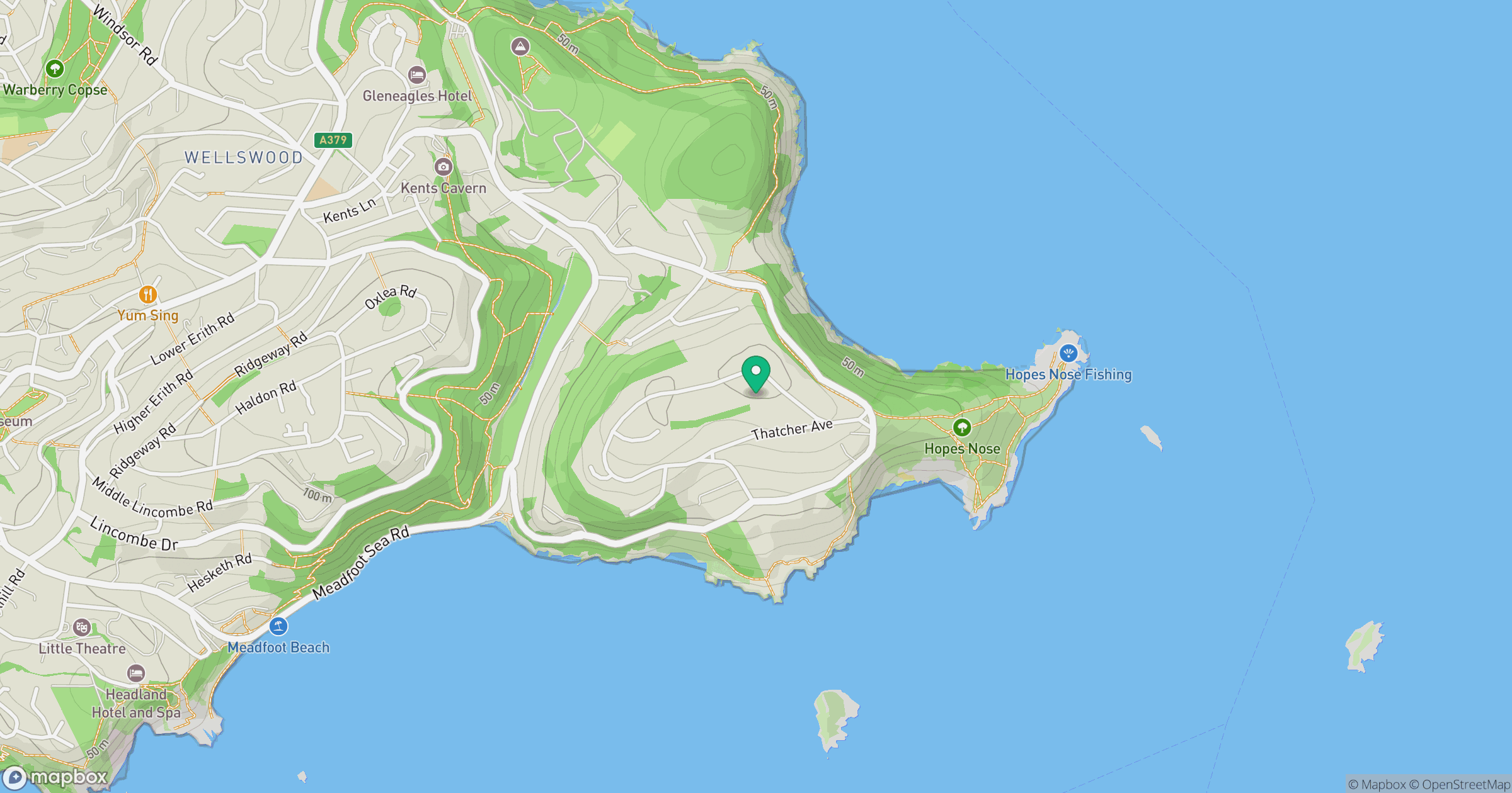 Hope's Nose Hill location map