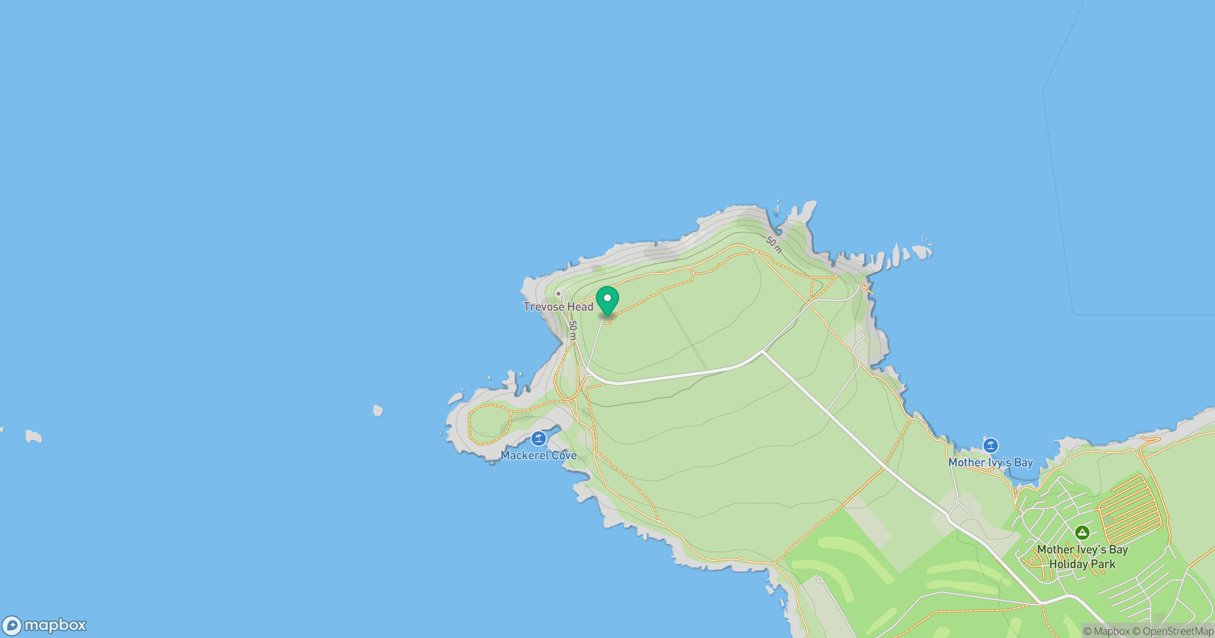 Trevose Head location map