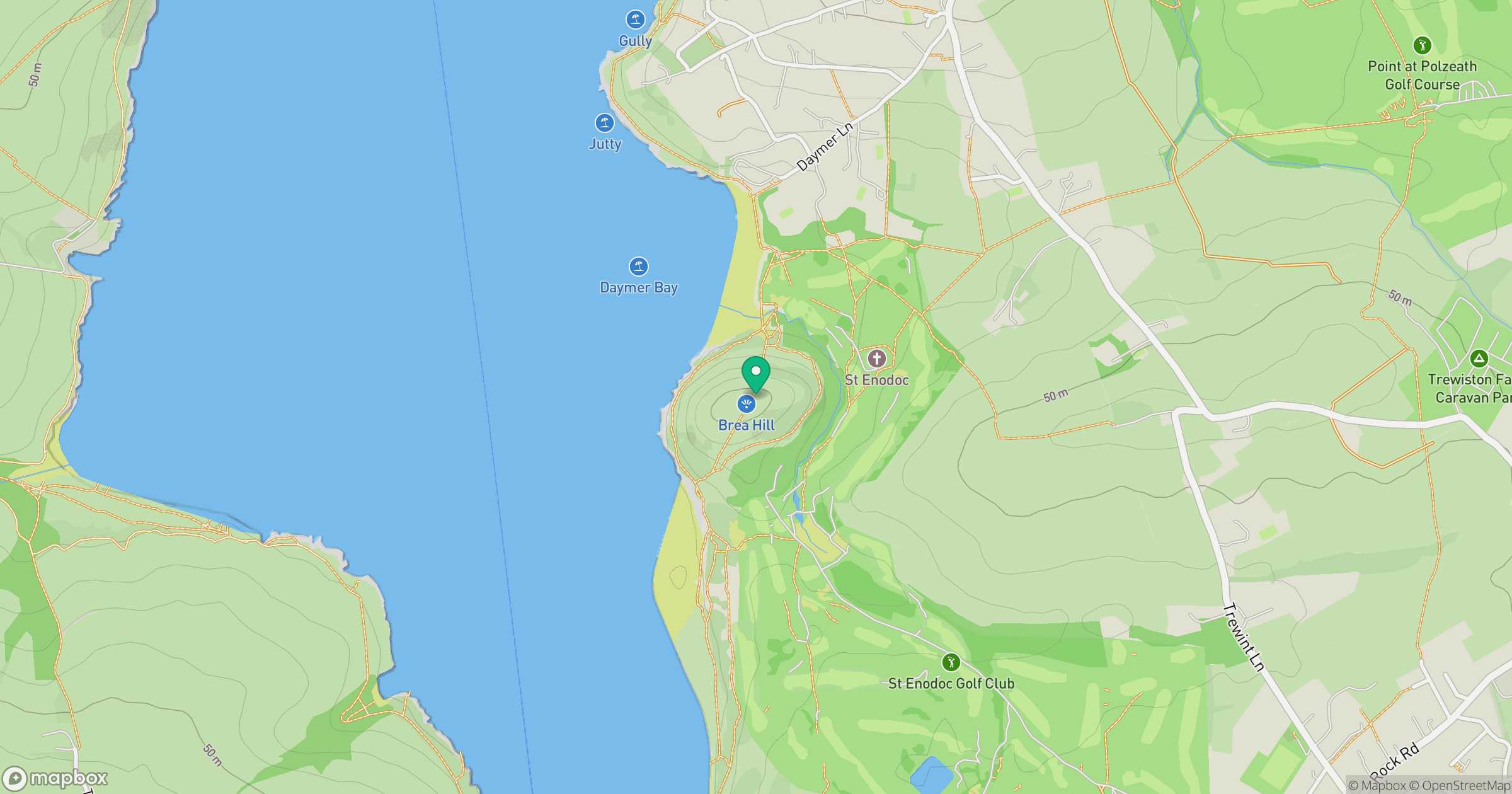Brea Hill location map