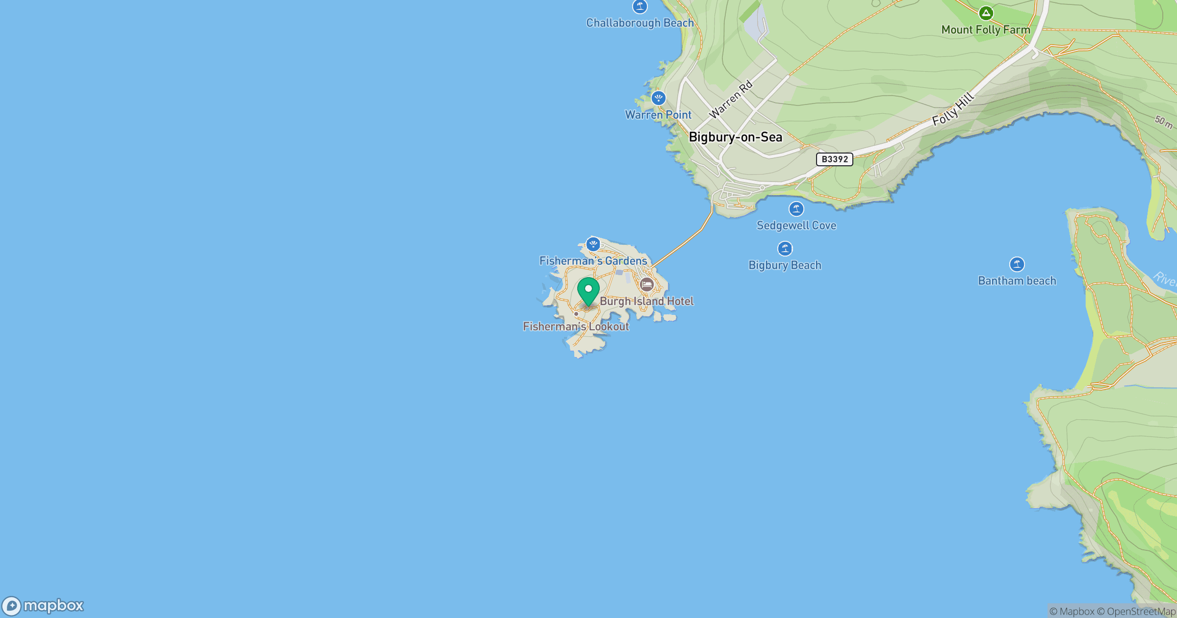 Burgh Island location map
