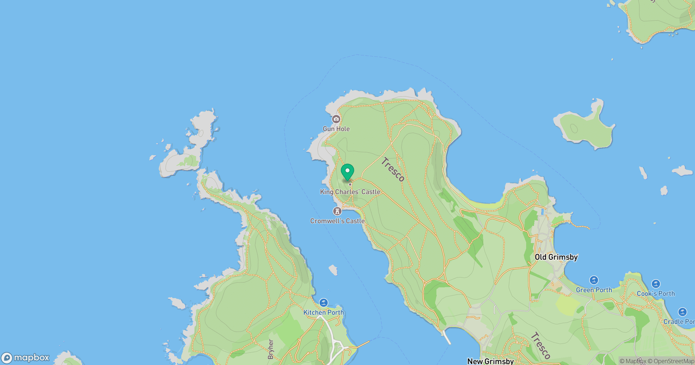 King Charles's Castle (Tresco) location map