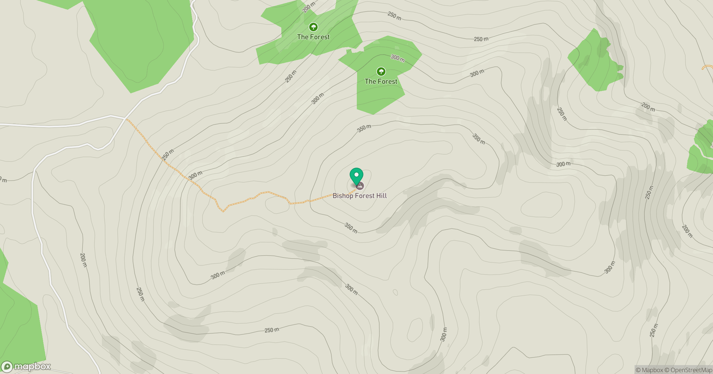 Bishop Forest Hill location map
