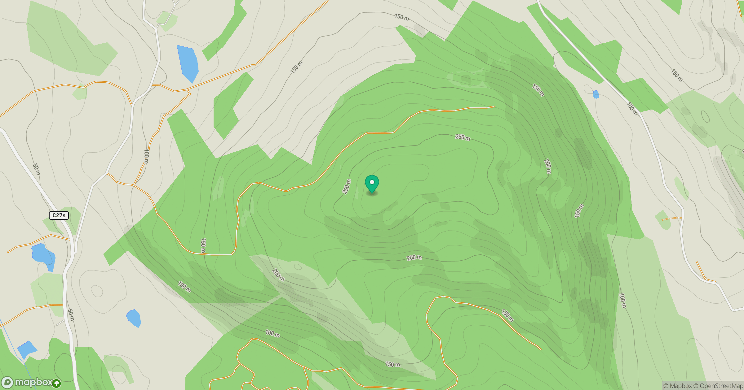 Bainloch Hill location map
