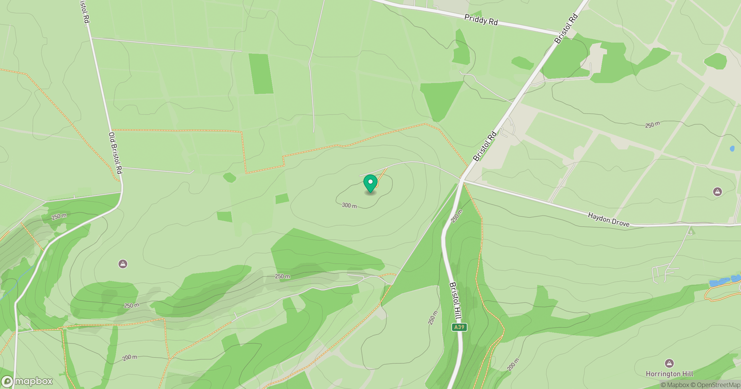 Pen Hill location map