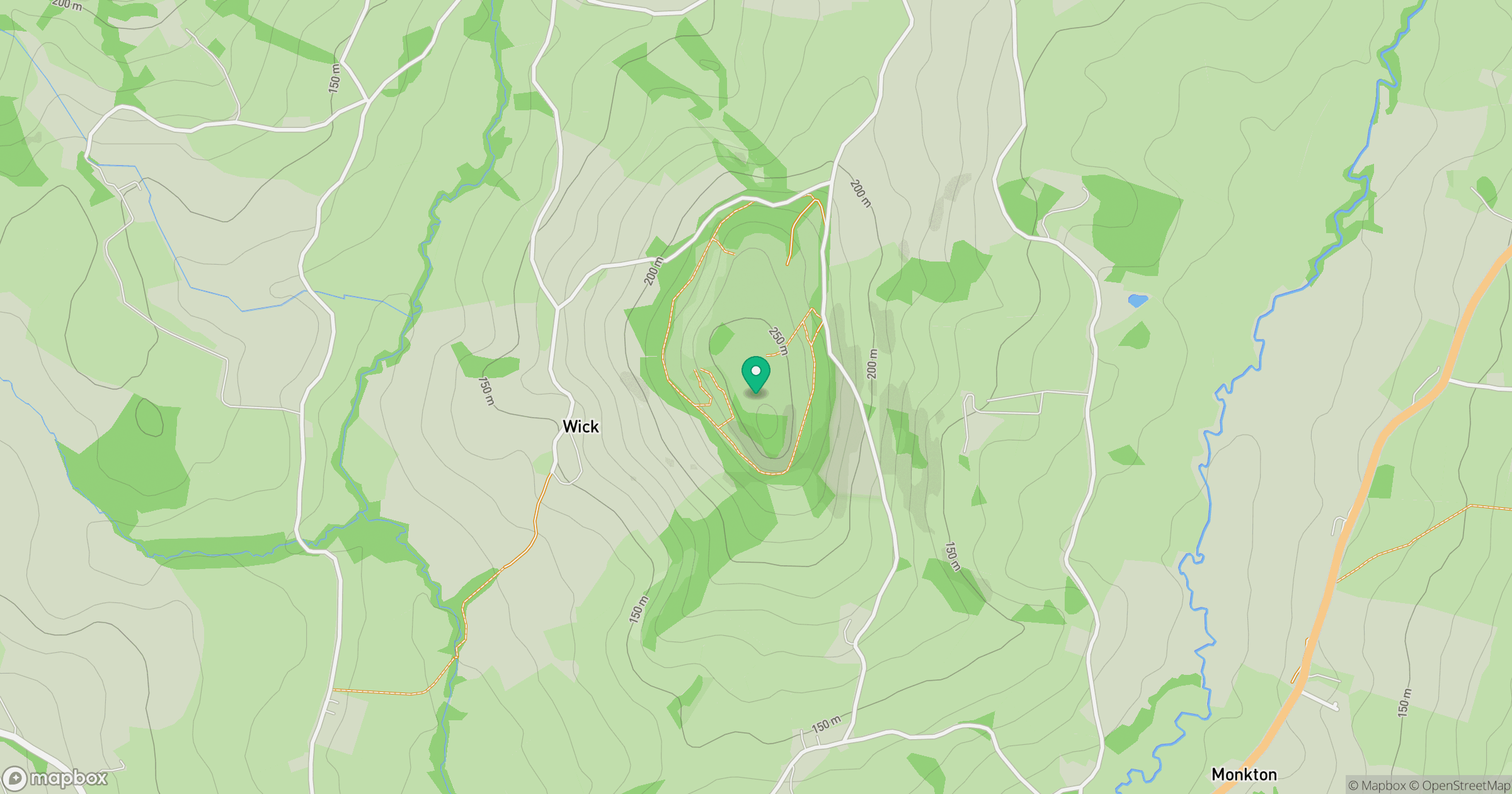 Dumpdon Hill location map