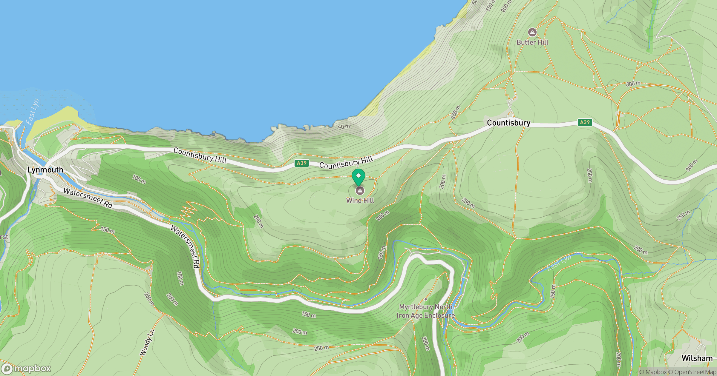 Wind Hill location map
