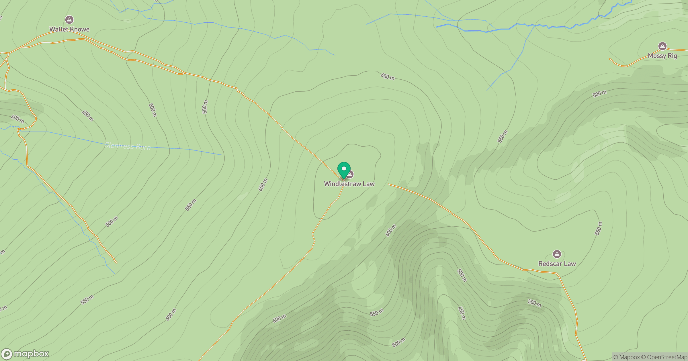 Windlestraw Law location map