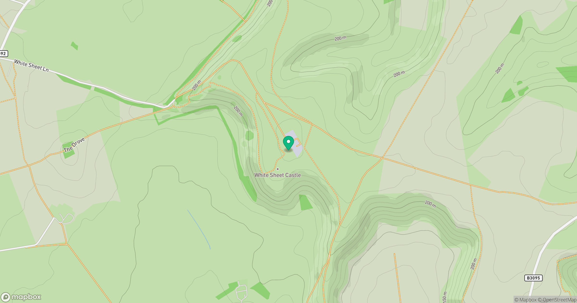 White Sheet Hill location map