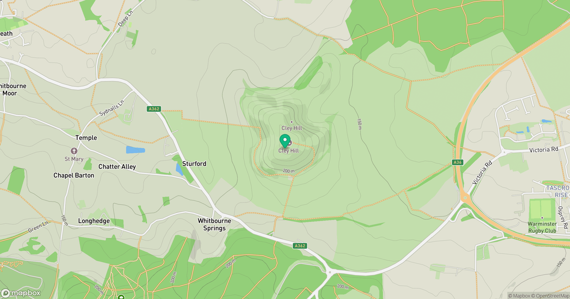 Cley Hill location map