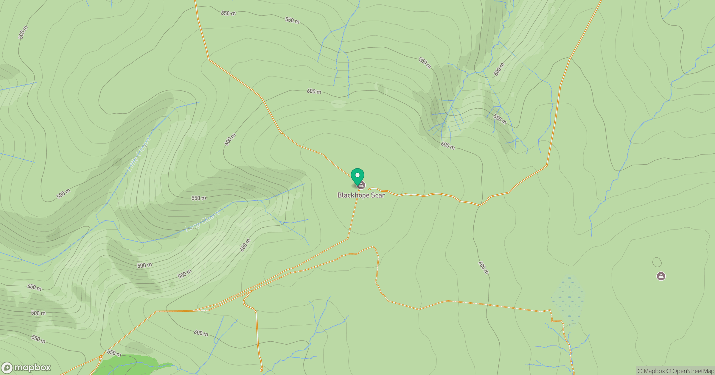 Blackhope Scar location map
