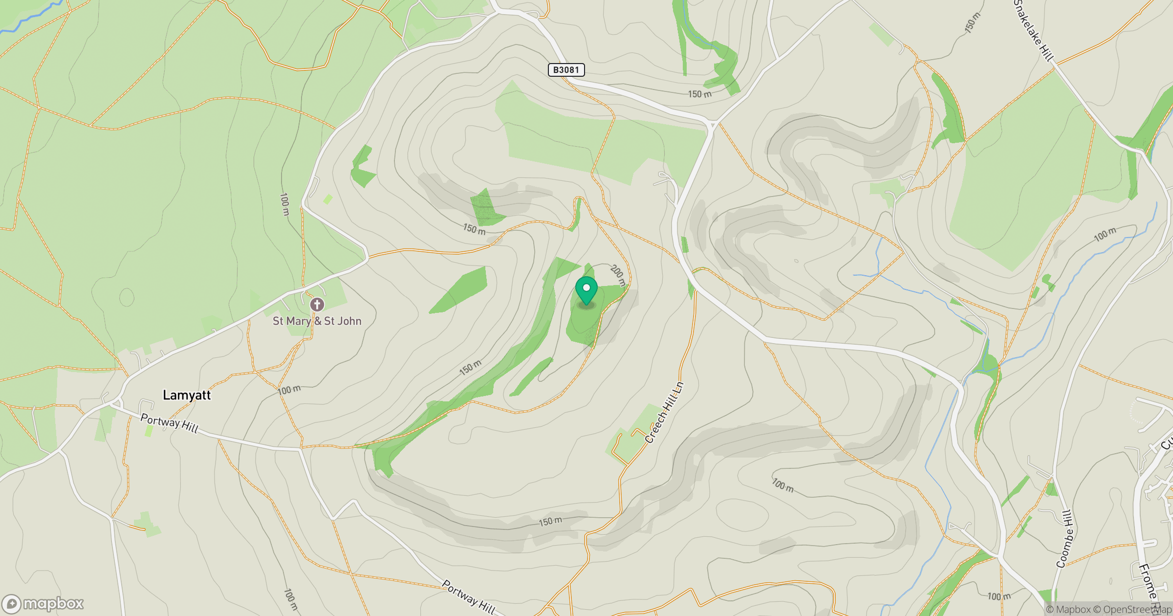 Lamyatt Beacon location map
