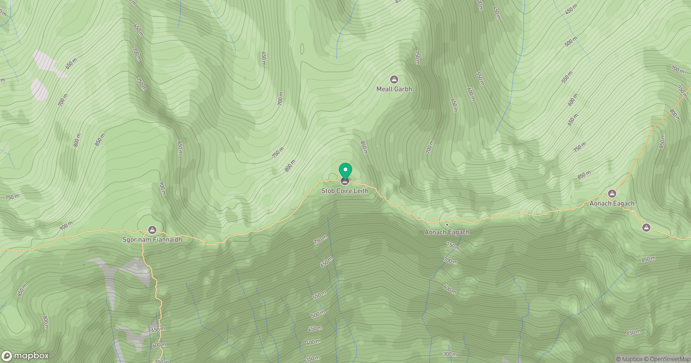 Stob Coire Leith location map