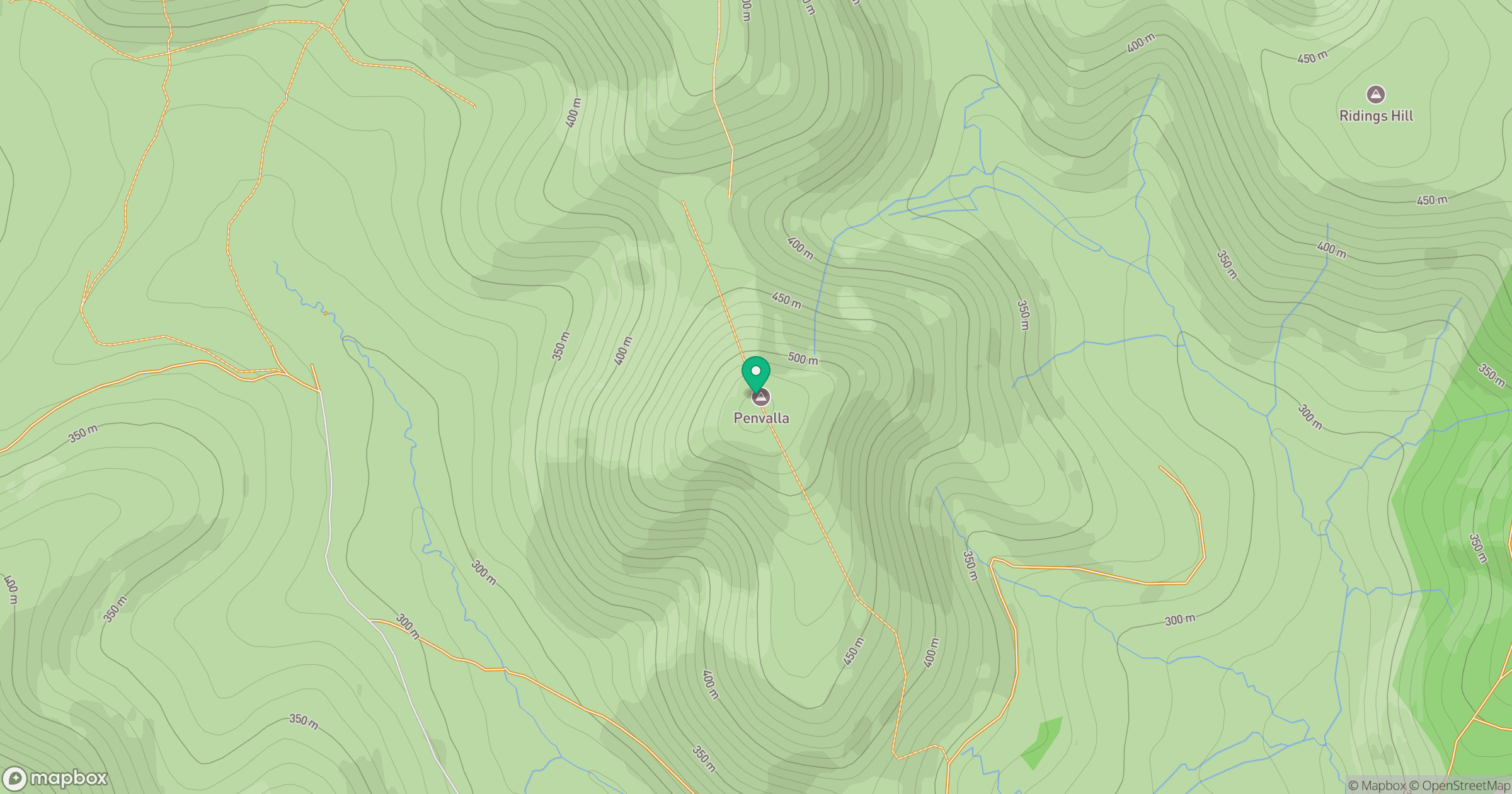 Penvalla location map