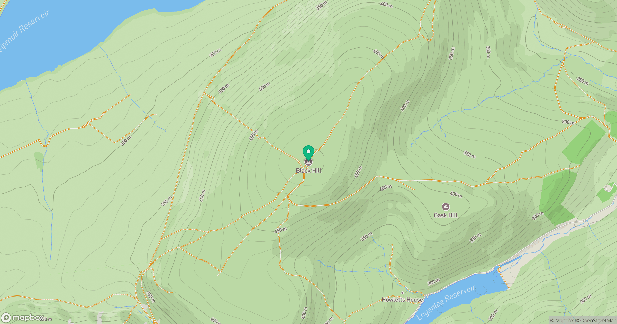 Black Hill location map