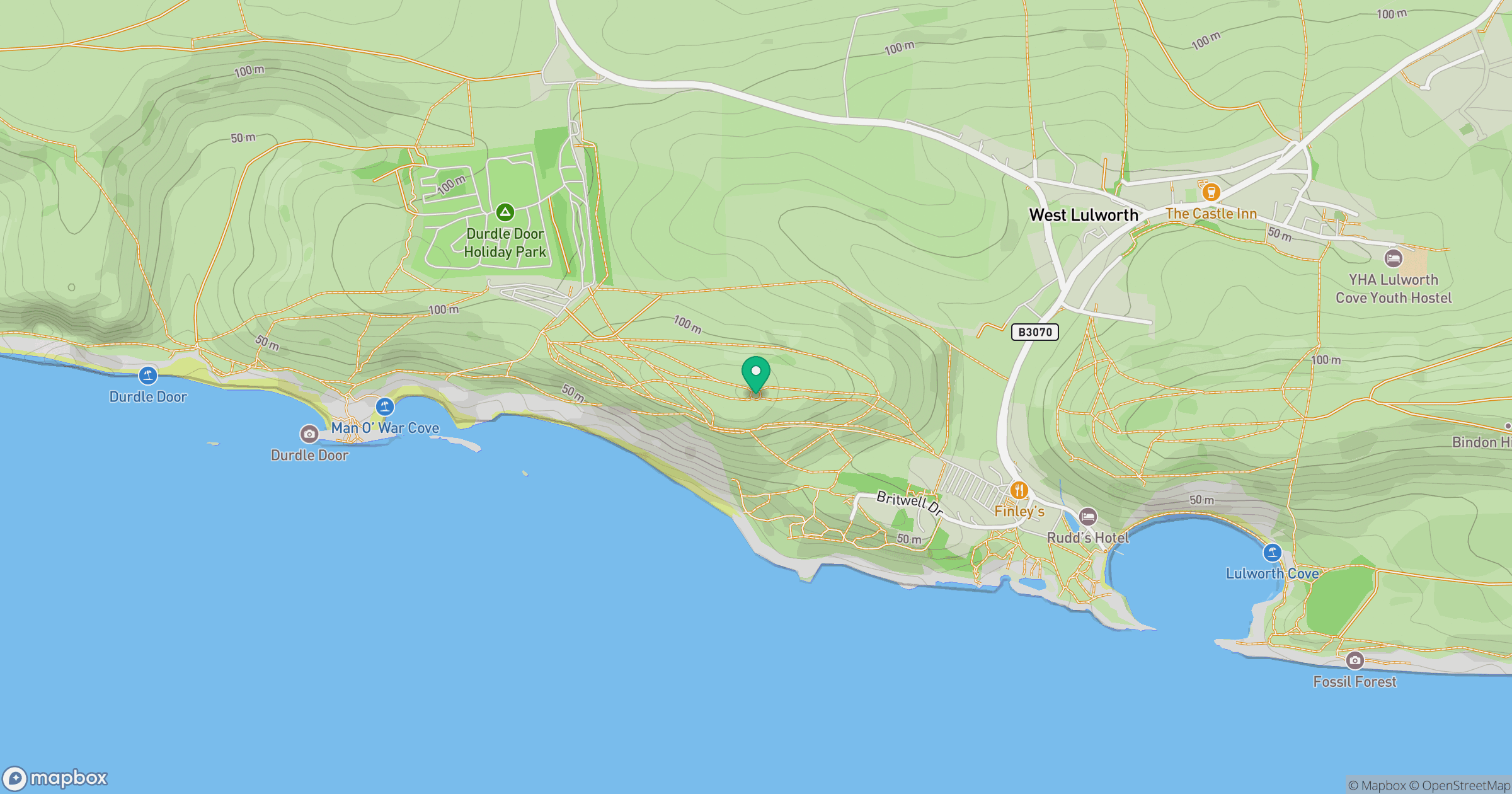Hambury Tout location map
