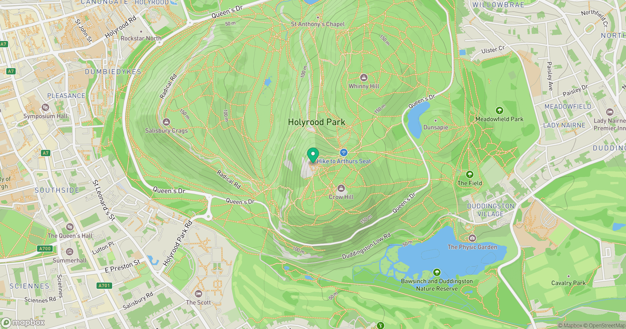 Arthur's Seat location map