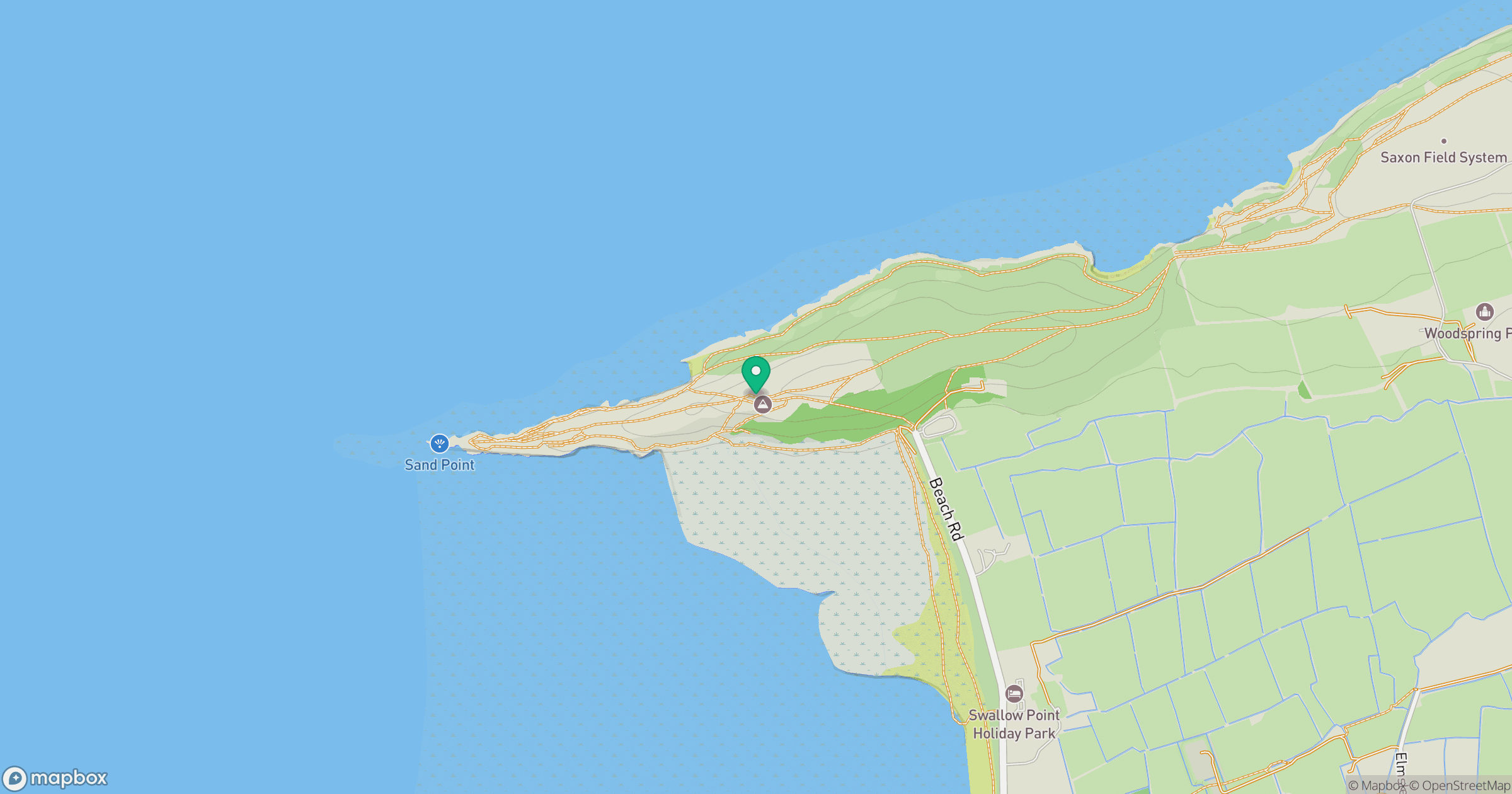 Middle Hope location map