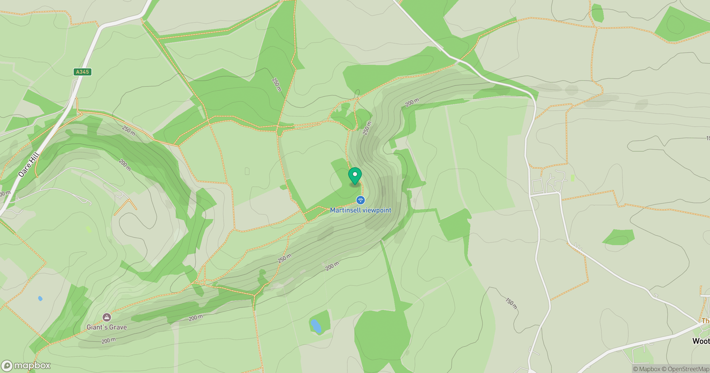 Martinsell Hill location map