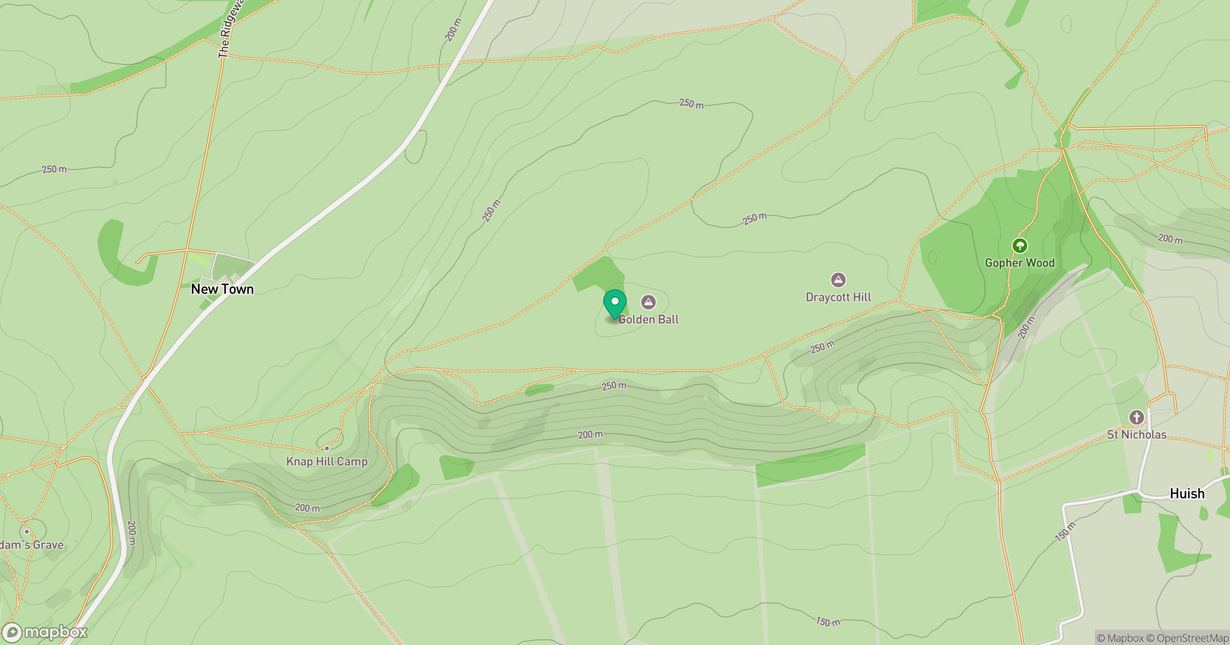 Golden Ball Hill location map