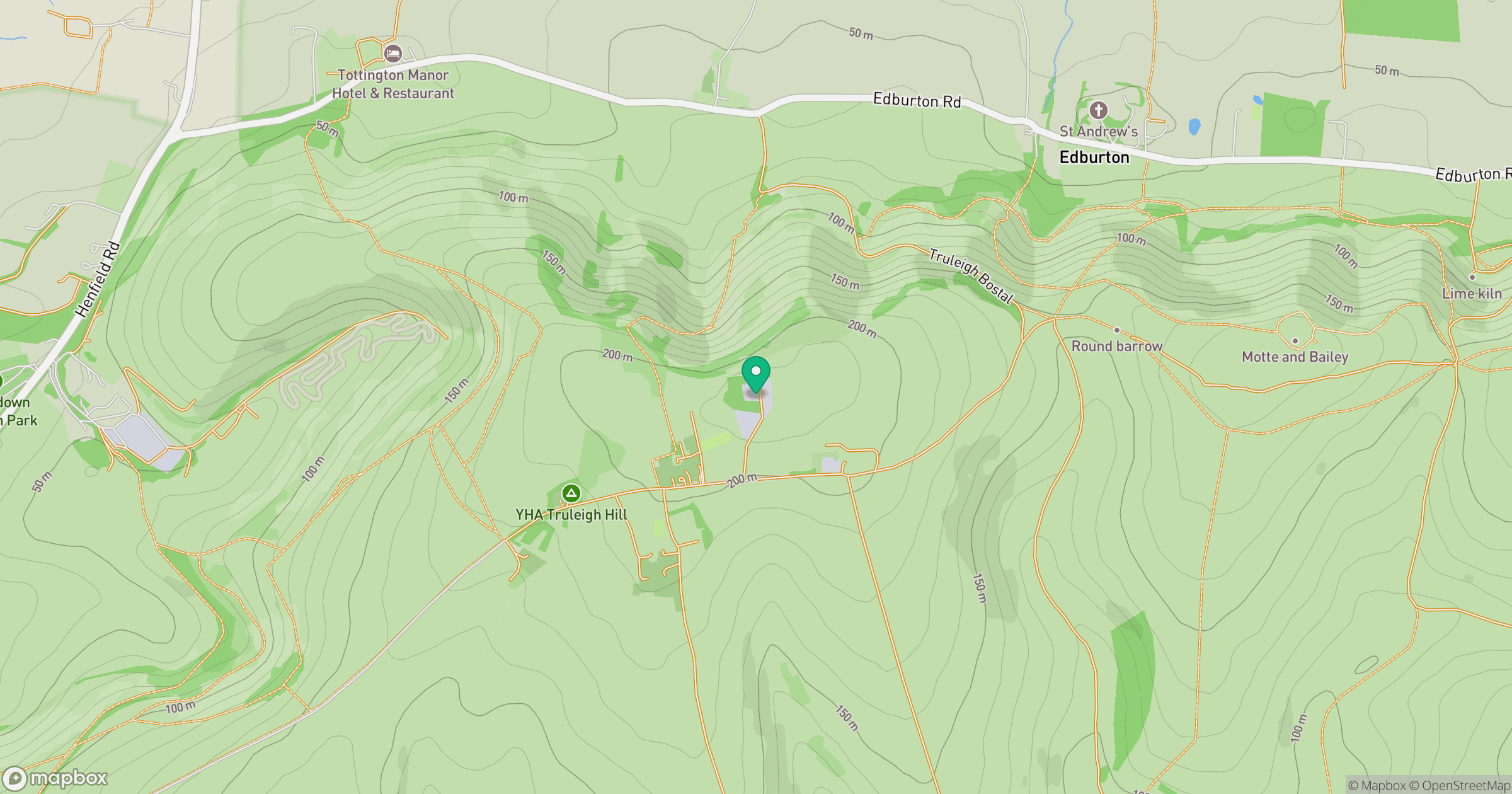 Truleigh Hill location map