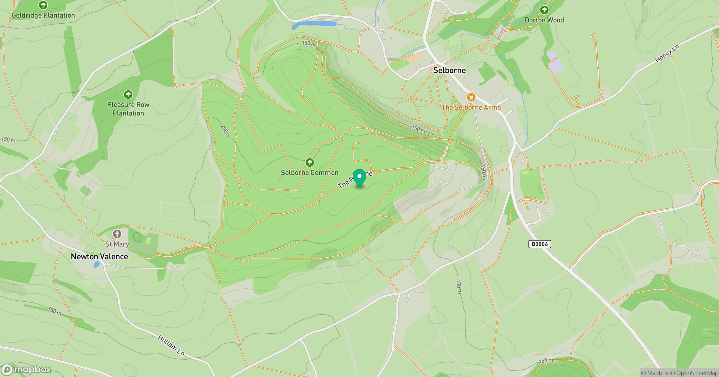 Selborne Hill location map