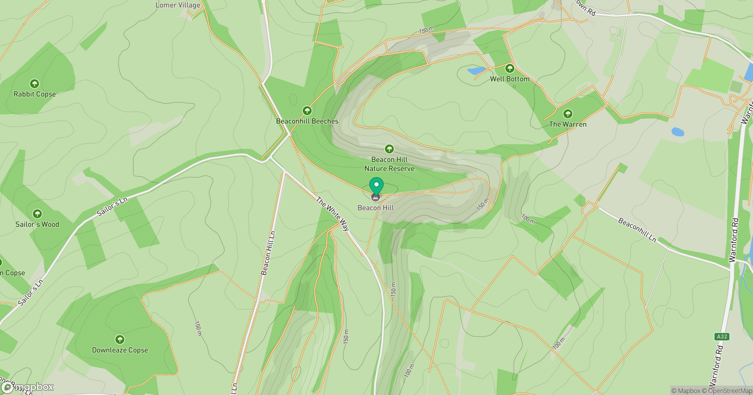 Beacon Hill location map