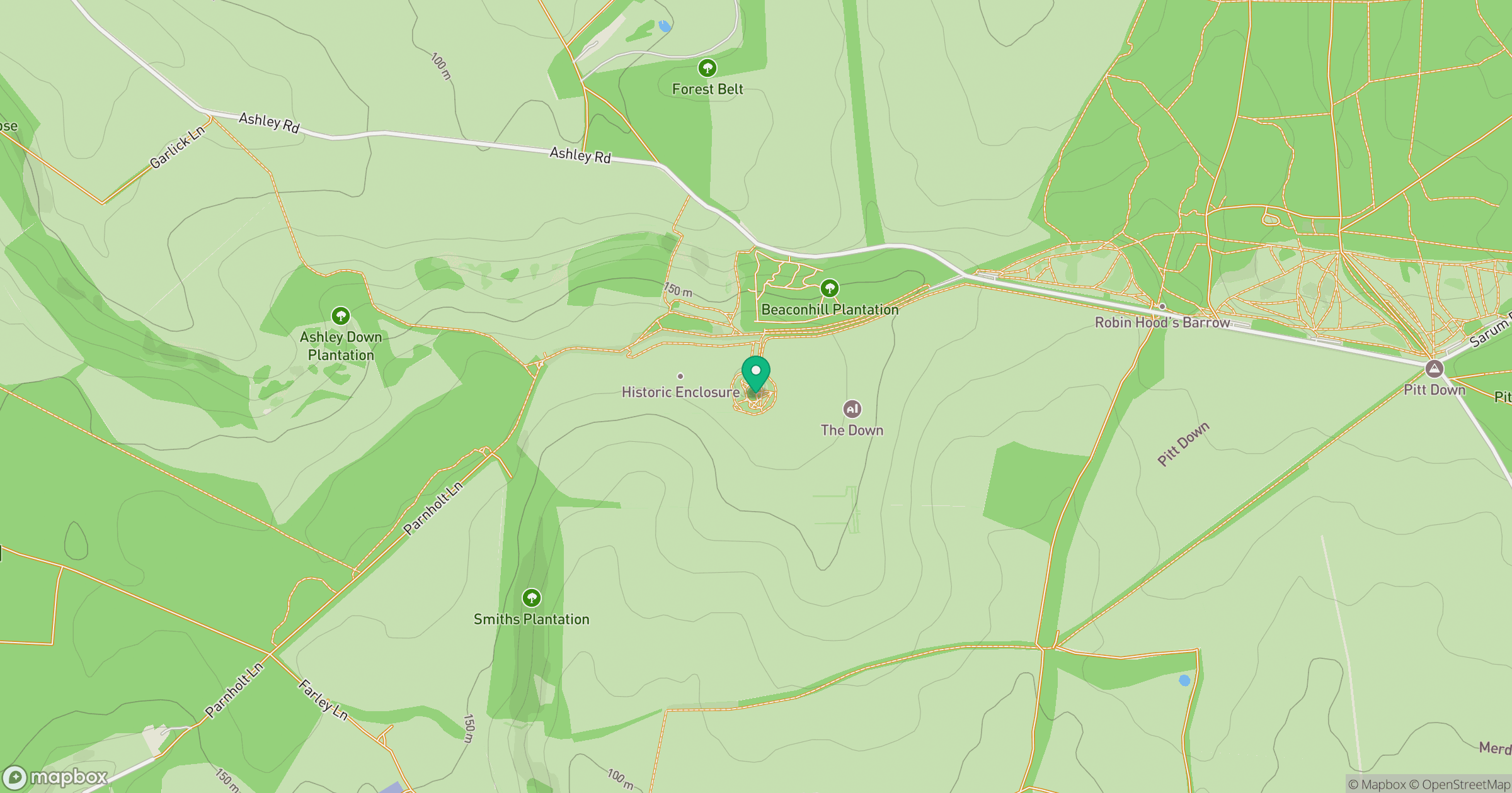 Farley Mount location map