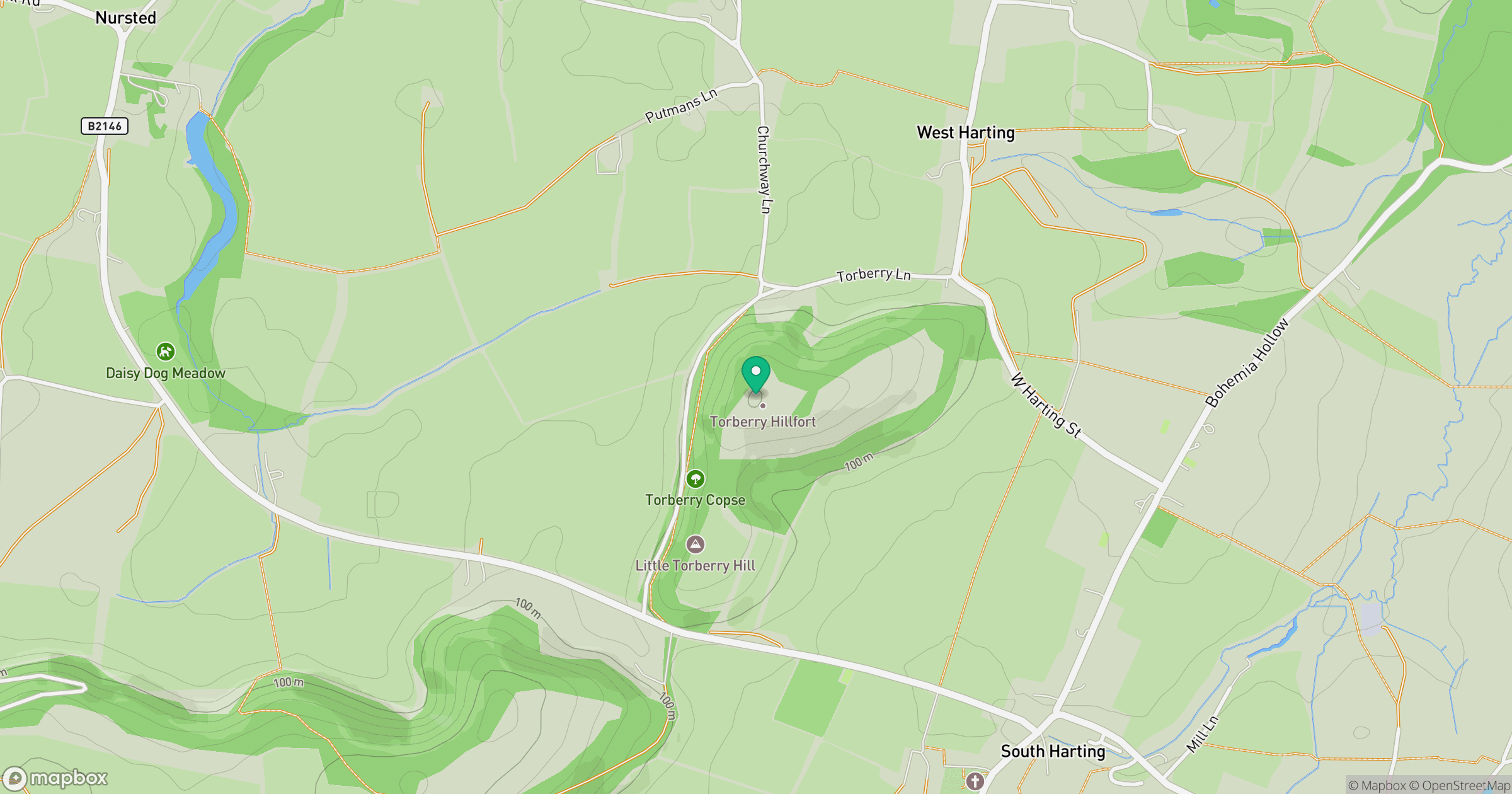 Torberry Hill location map