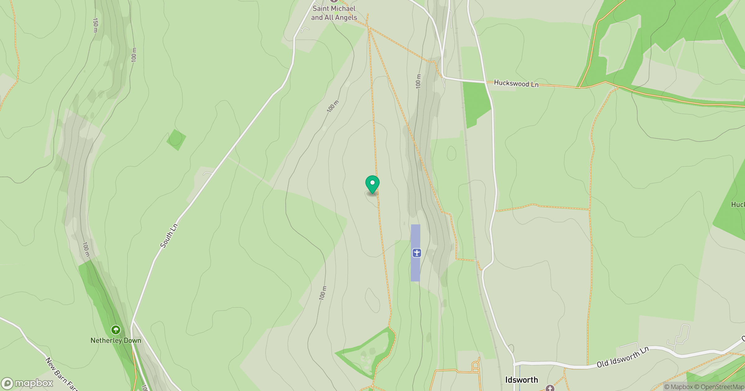 Chalton Down location map