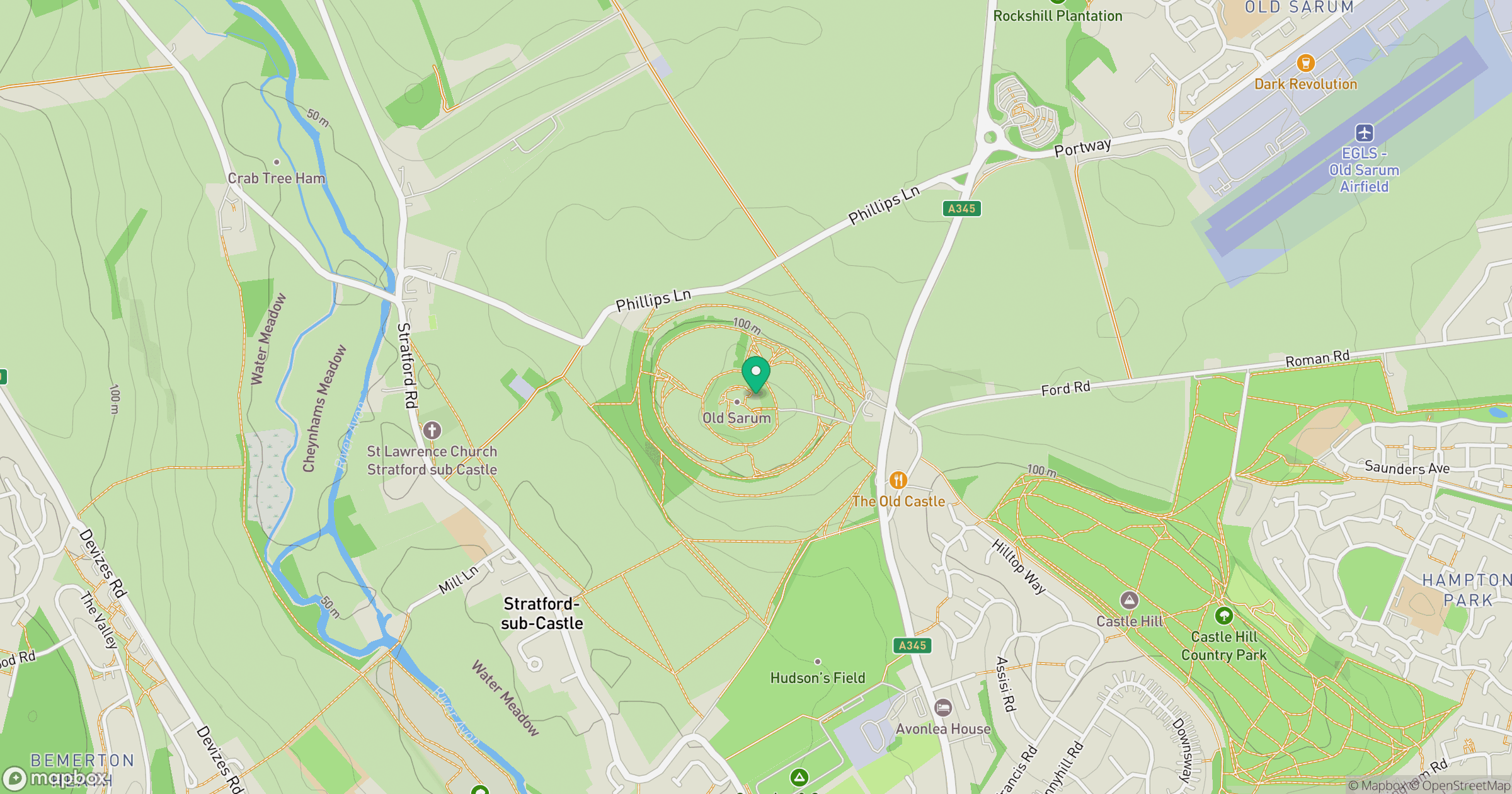 Old Sarum location map