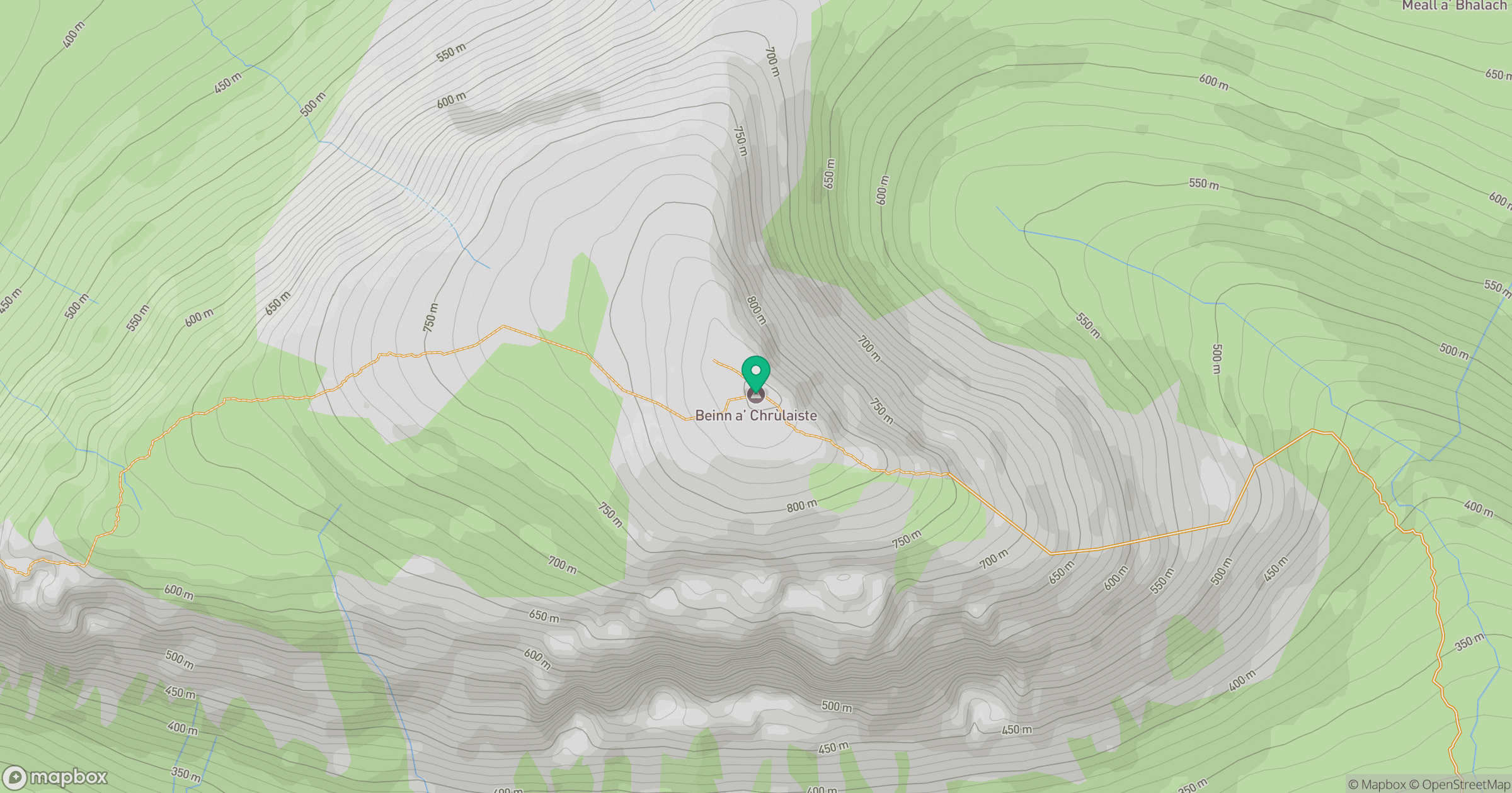Beinn a' Chrulaiste location map